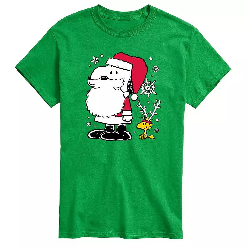 Men's Peanuts Snoopy Santa Reindeer Tee,  Product Image