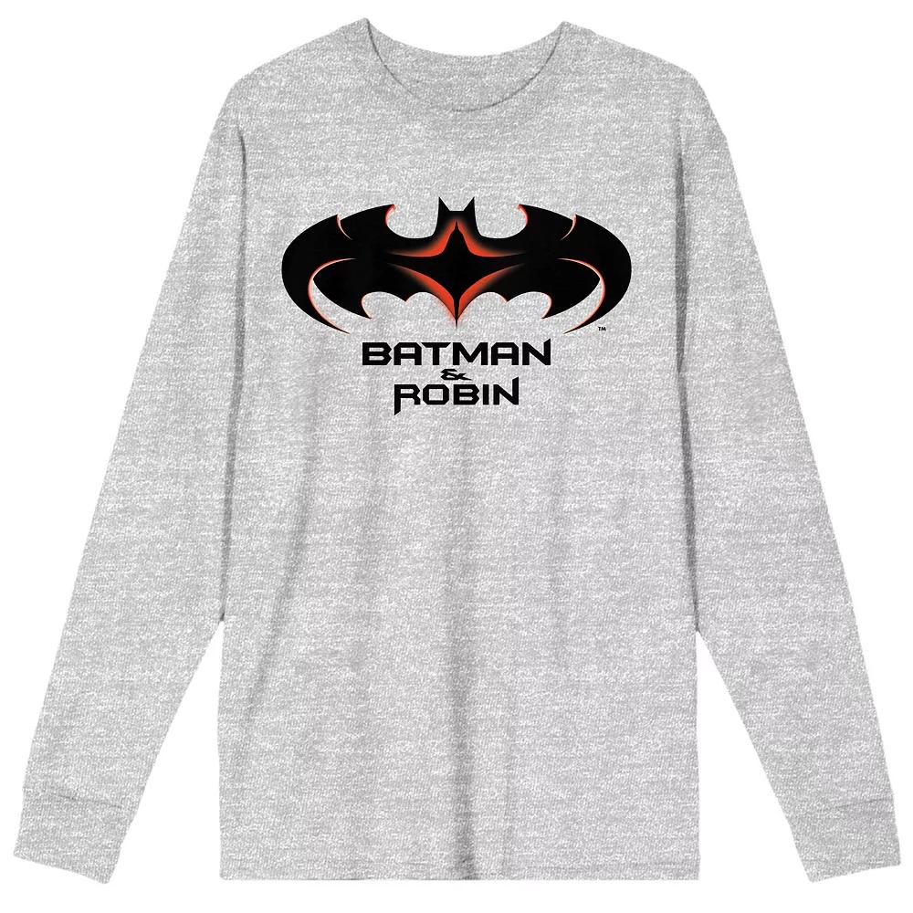 Men's Batman & Robin 1997 Logo Long Sleeve Tee,  Product Image