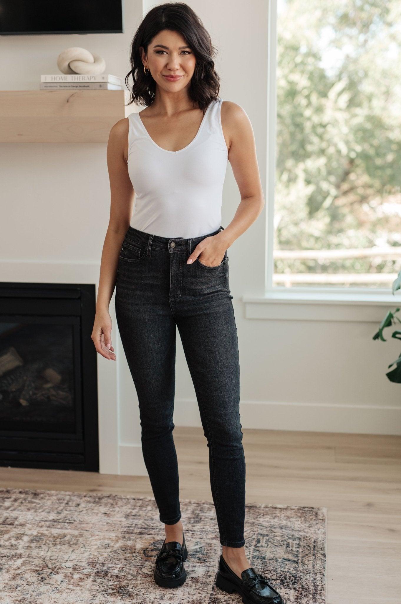 Corrine Mid Rise Control Top Vintage Straight Jeans Product Image
