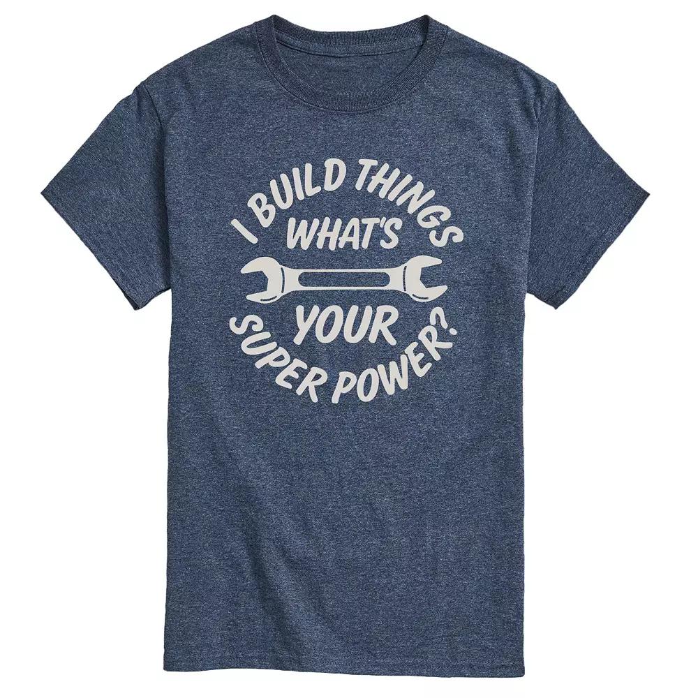Men's I Build Things Superpower Tee,  Product Image