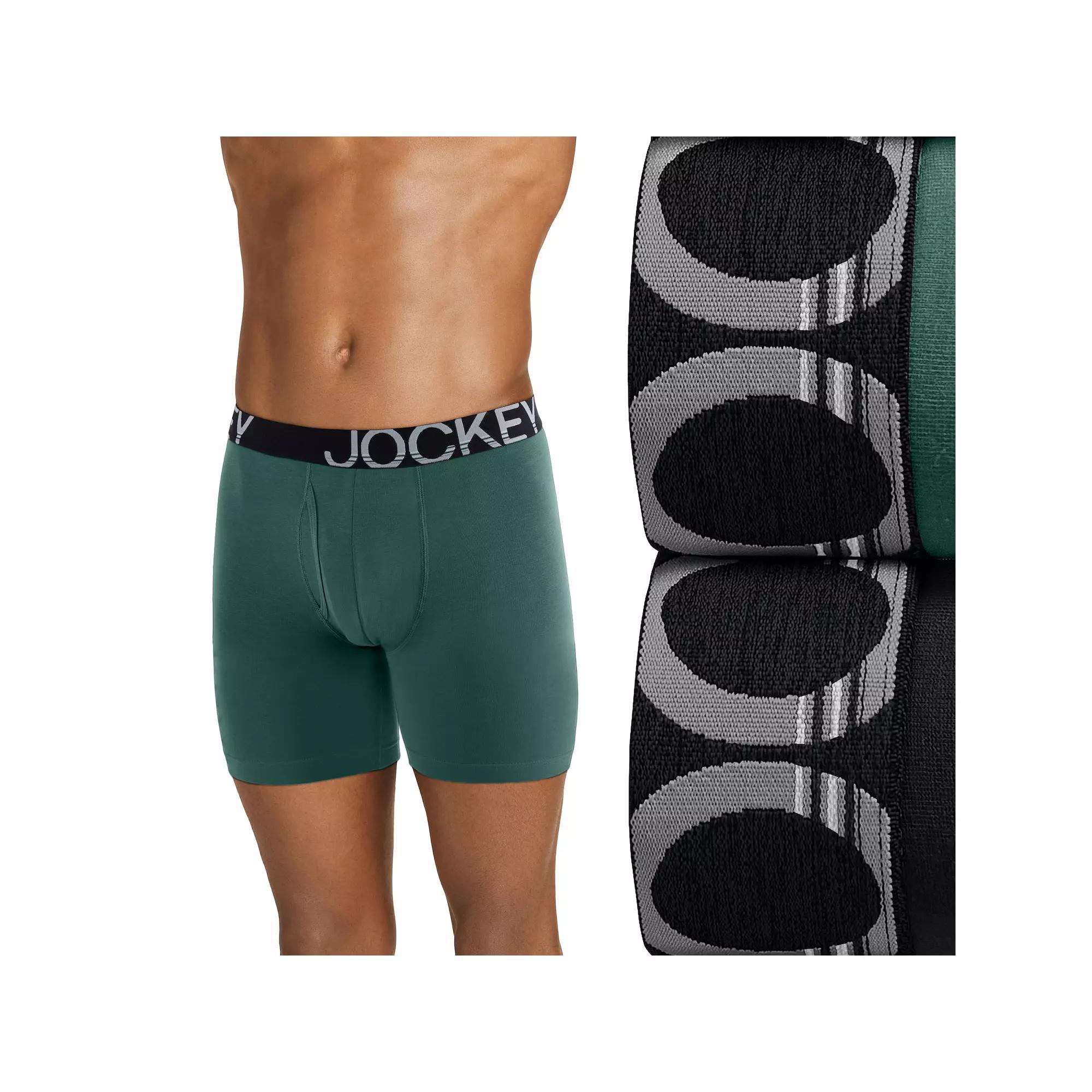 Big & Tall Jockey® 2-Pack ActiveStretch™ Midway® 7" Long-Leg Boxer Briefs, Men's,  Product Image