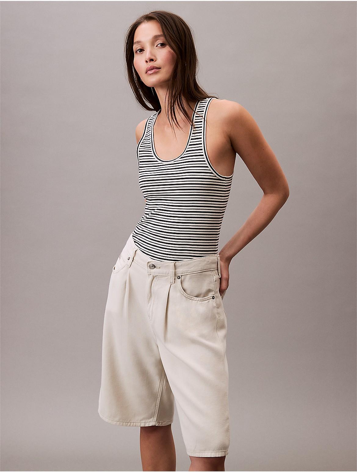 Calvin Klein Womens Cotton Contour Rib Tank - Multi Product Image