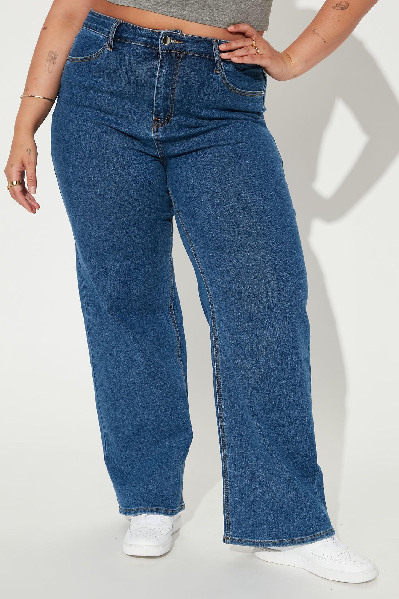 Sweet Love Straight Leg Jeans - Medium Blue Wash Product Image
