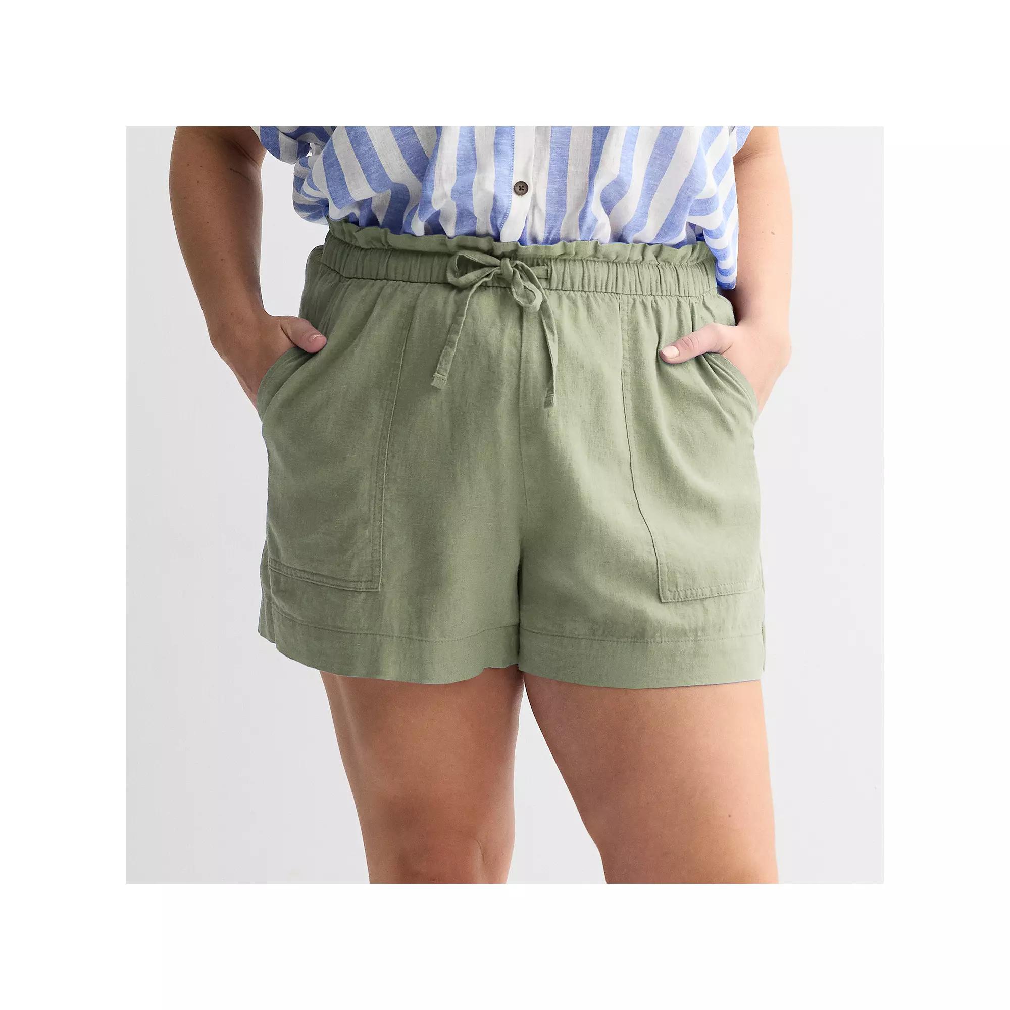 Plus Size Sonoma Goods For Life® Femme Shorts, Women's, Size: 3XL, Madri Green Product Image