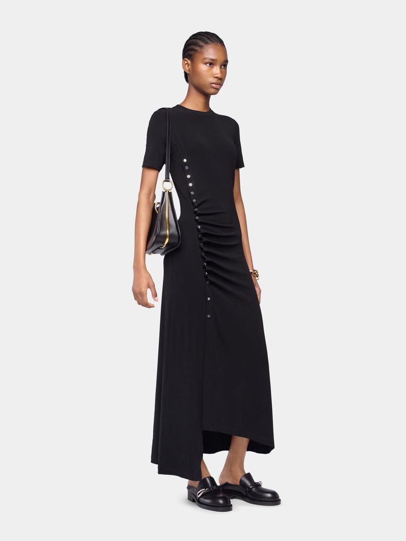 DRAPED LONG DRESS IN JERSEY Product Image
