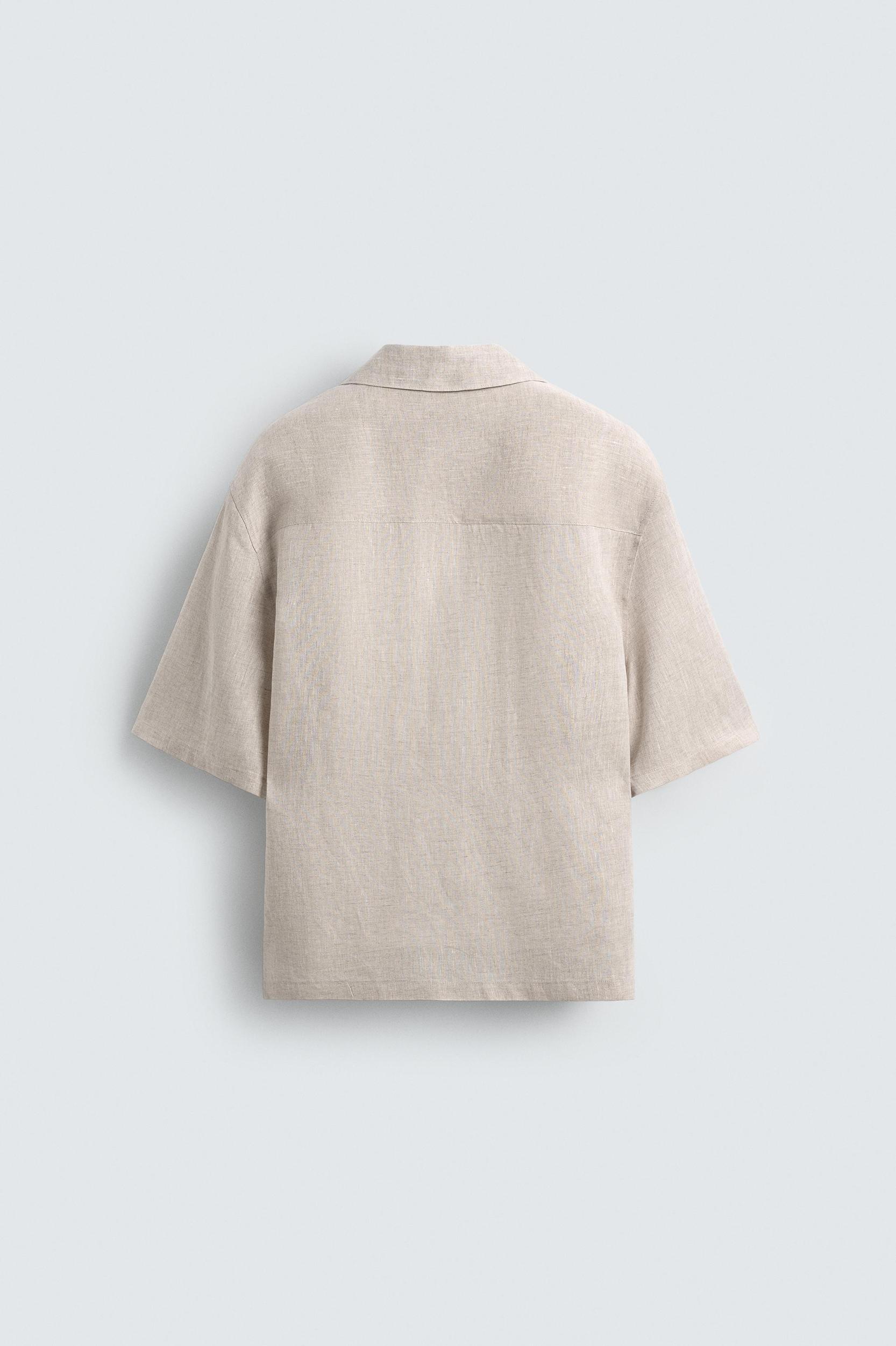 100% LINEN KIMONO SHIRT Product Image