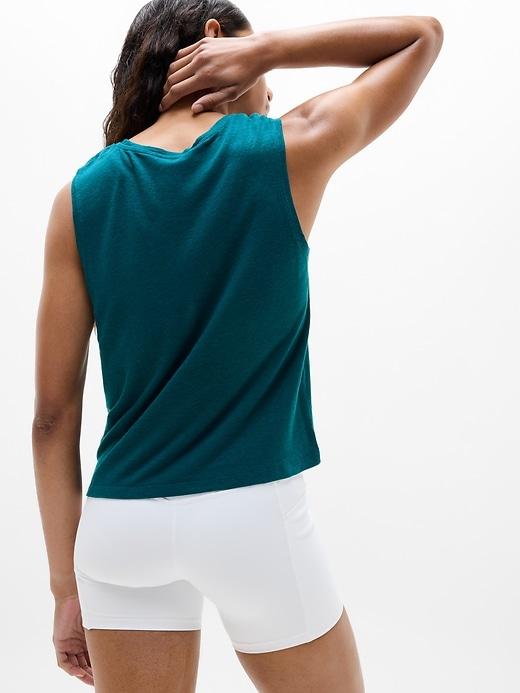 Getaway Linen Blend Muscle Tank Product Image