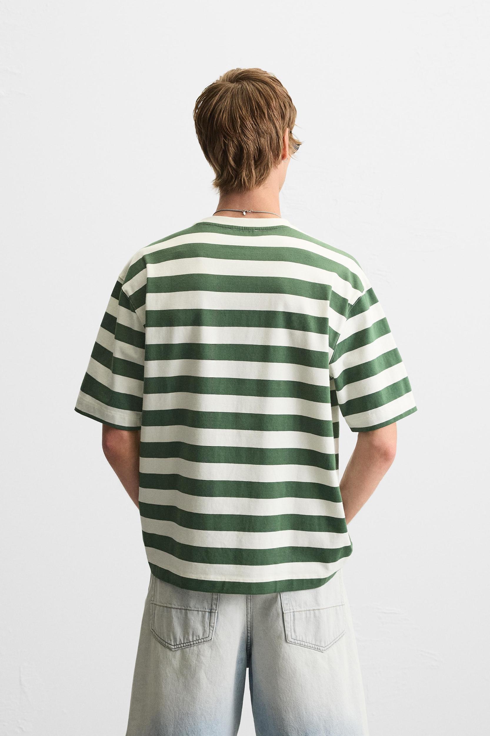STRIPED JACQUARD T-SHIRT Product Image