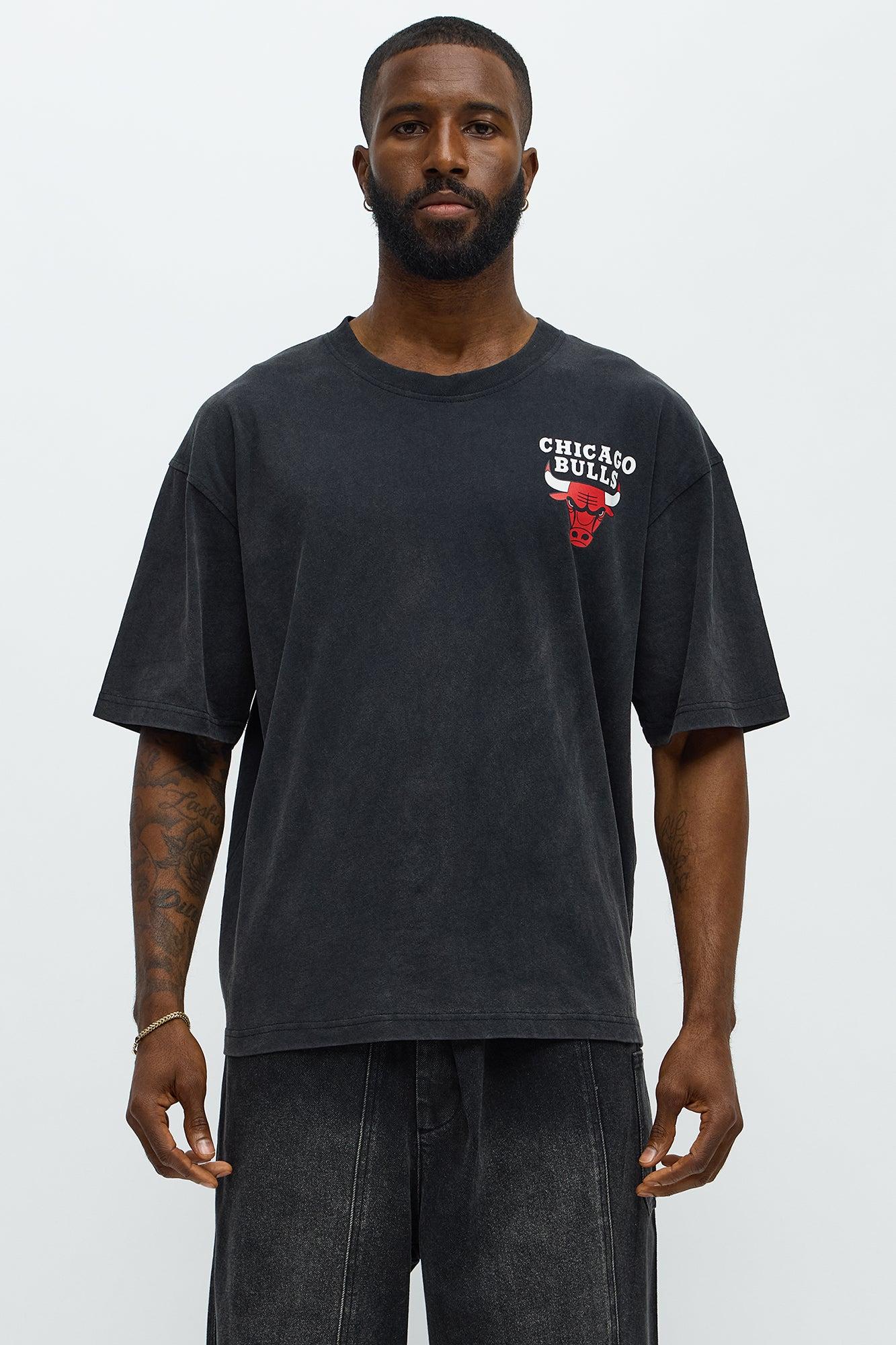 Bulls Freethrow Oversized Short Sleeve Tee - Black Male Product Image