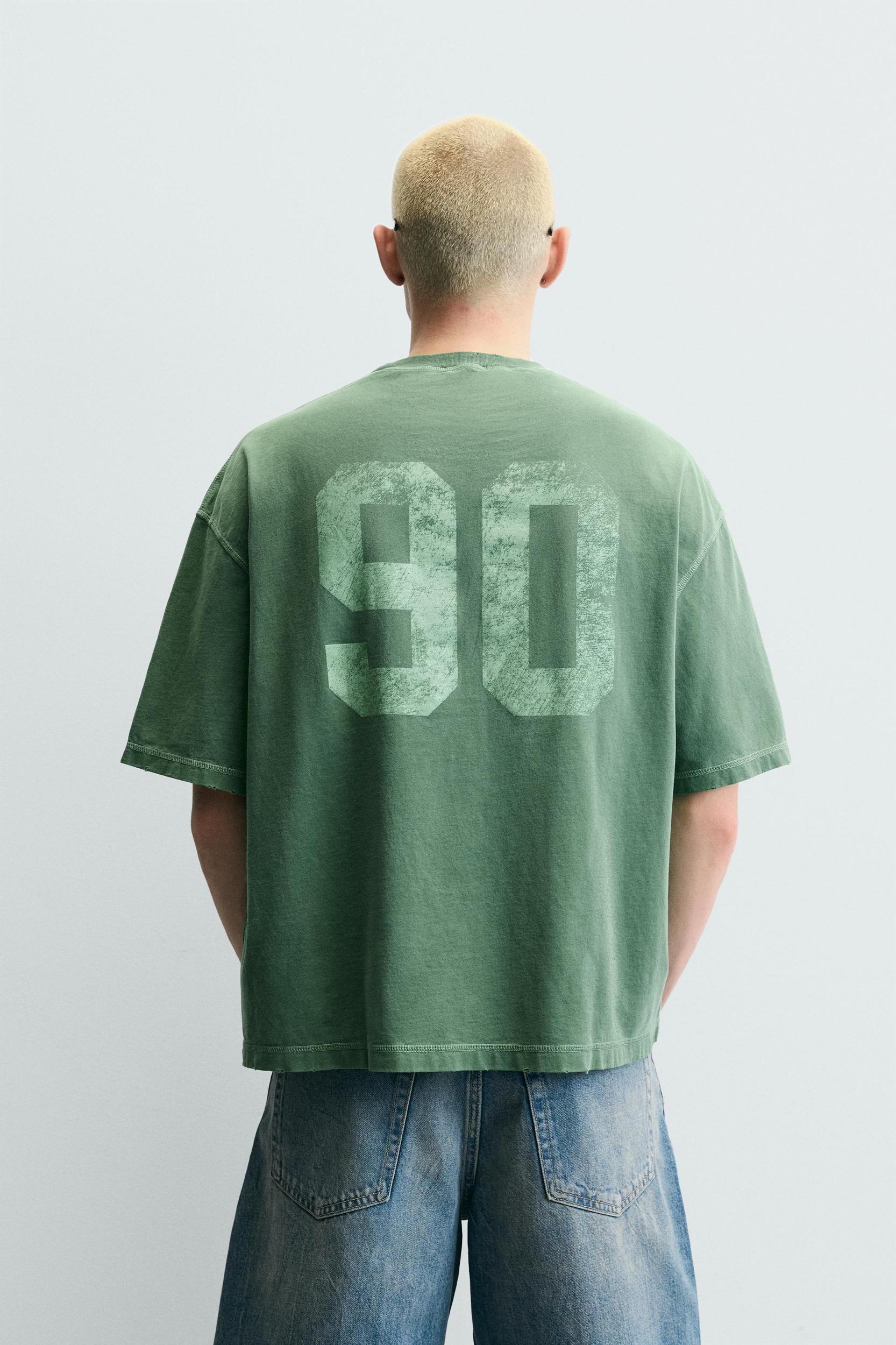 WASHED GRAPHIC BOXY FIT T-SHIRT Product Image