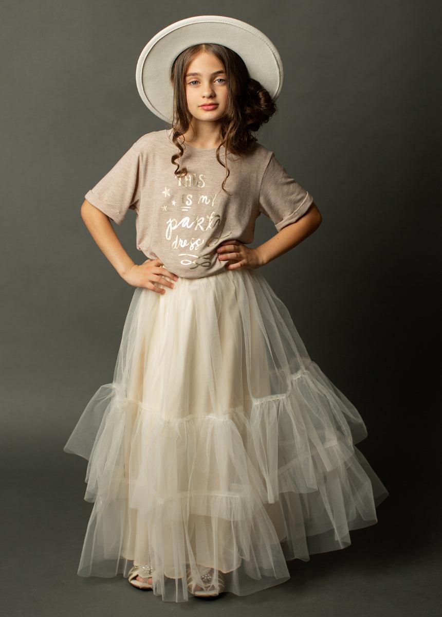 Juana Sweatshirt in Heather Oat Girls Product Image