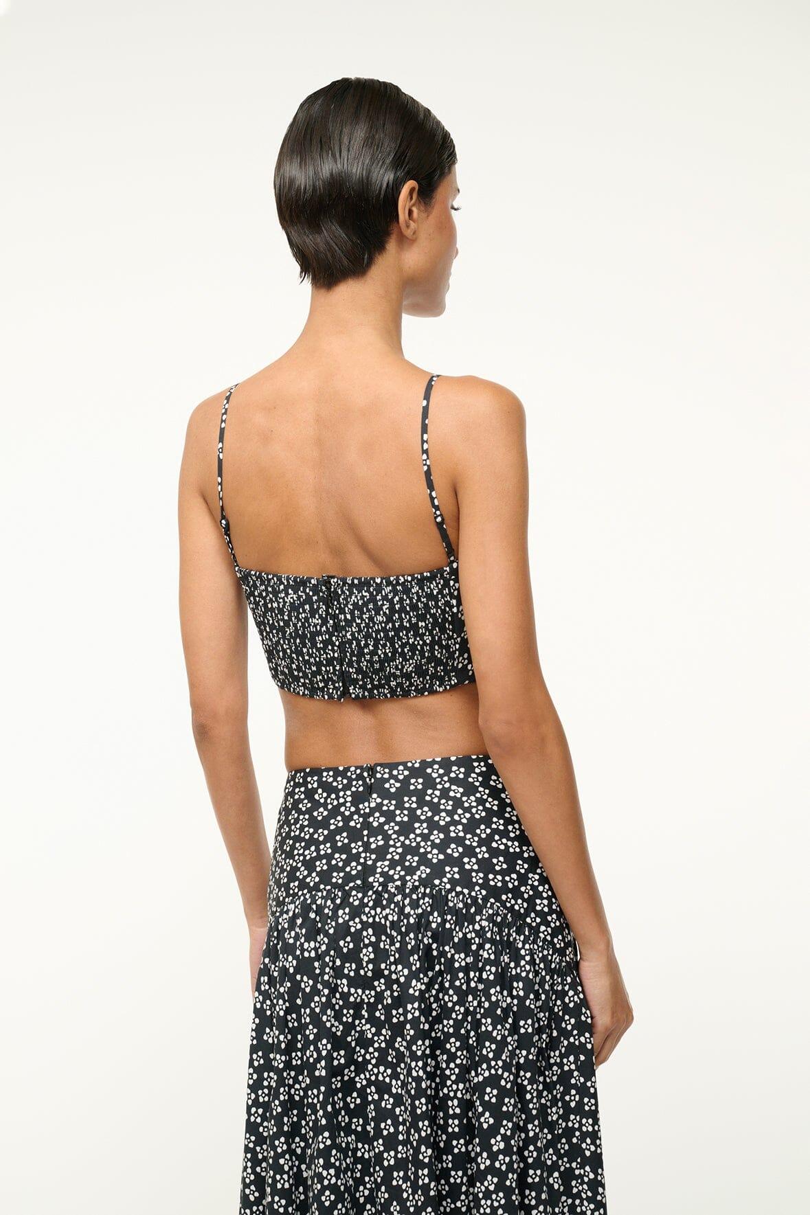 FEDERICO TANK | BLACK WOODBLOCK FLORAL Product Image