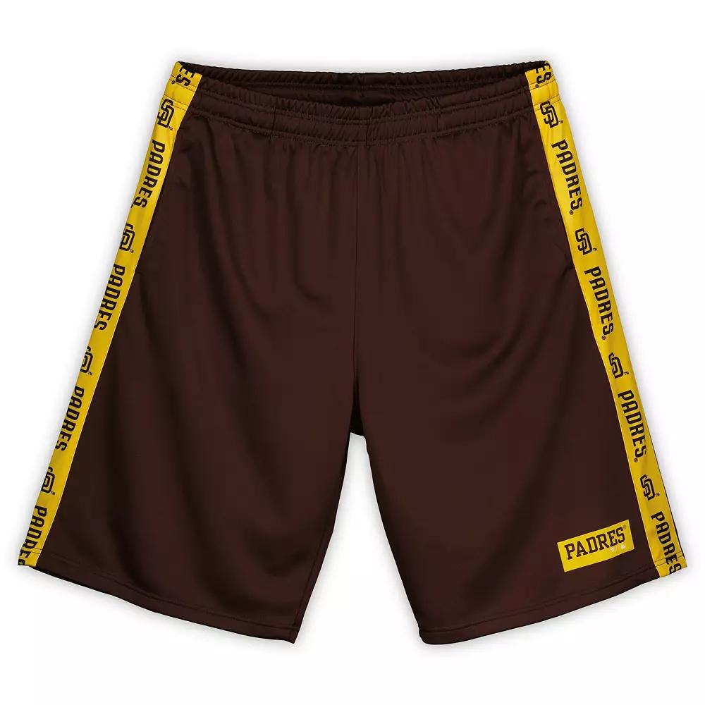 Men's Profile Brown San Diego Padres Big & Tall Fleece Shorts,  Product Image