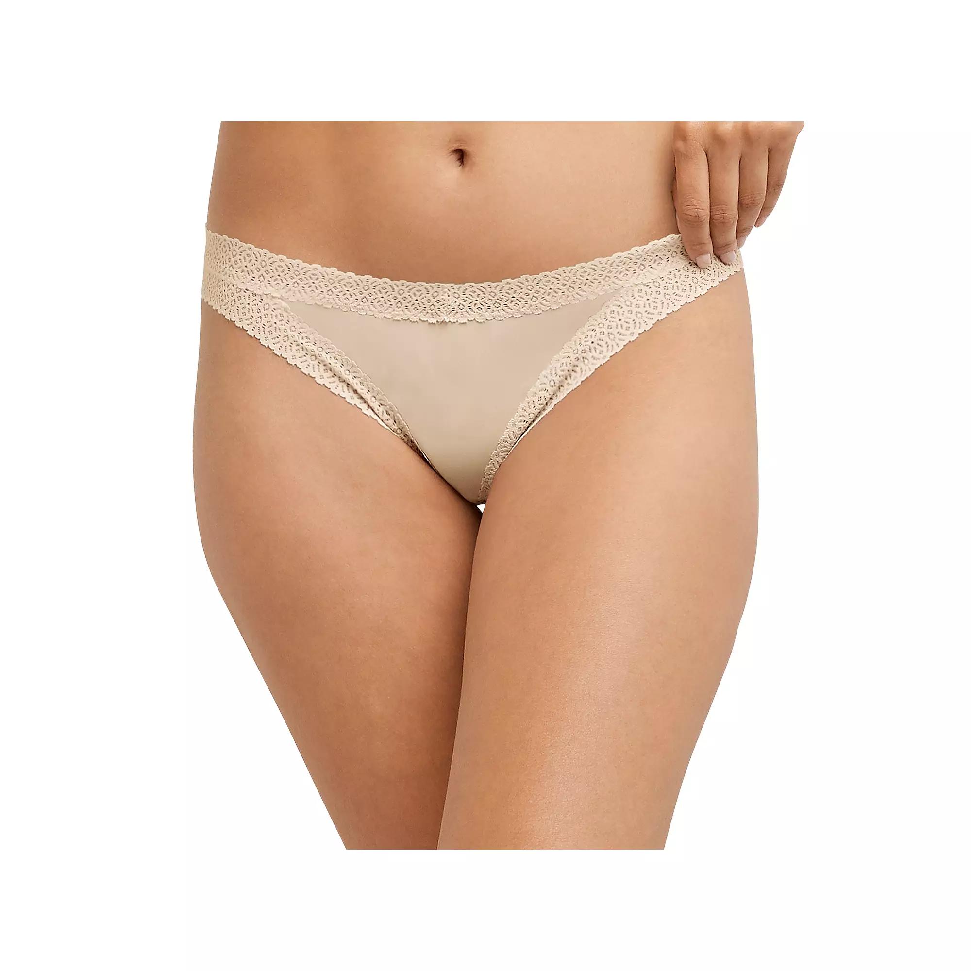 Women's Maidenform® V-Back Thong Panty DMMVBT, Size: XXL, Sandshell Product Image