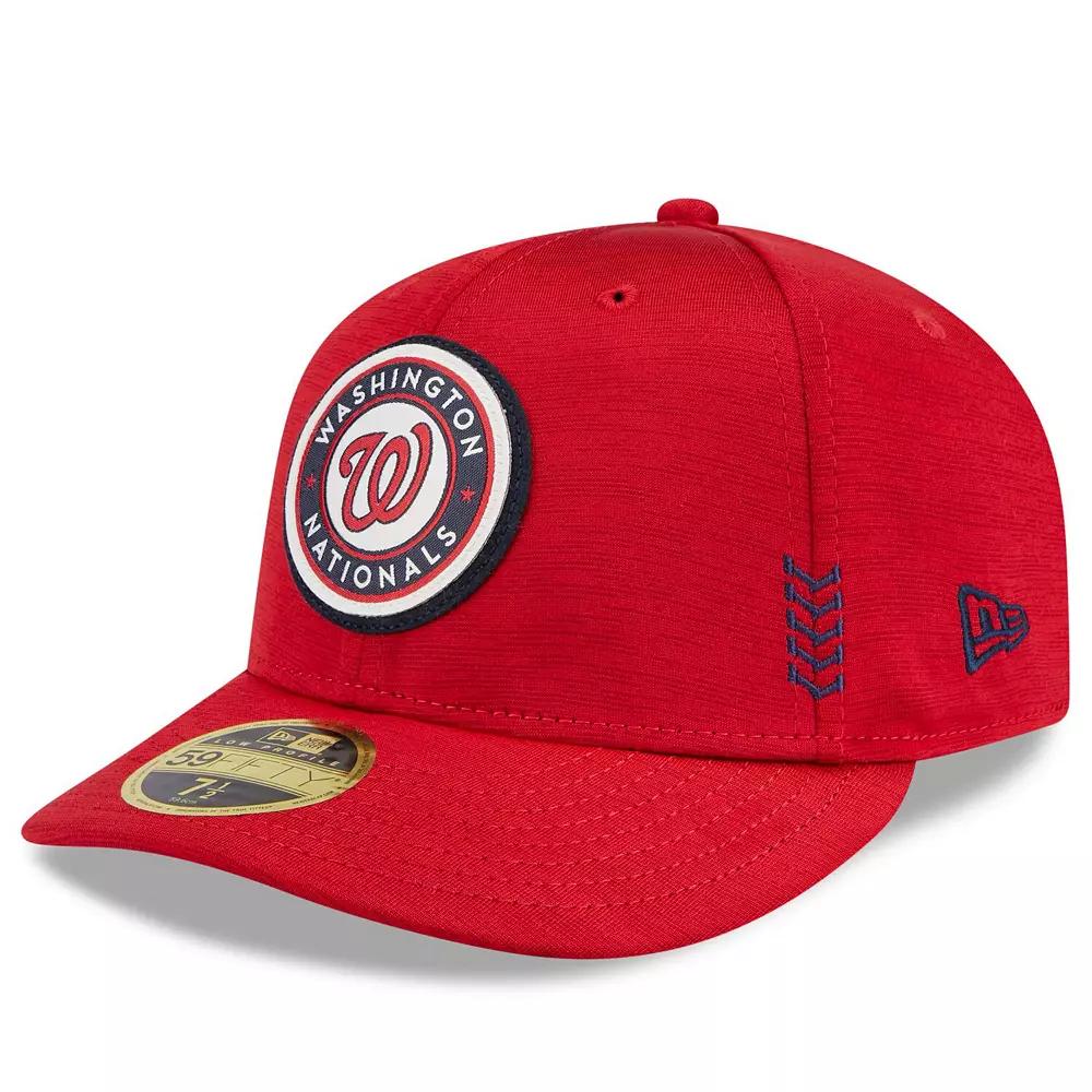 Men's New Era Red Washington Nationals 2024 Clubhouse Low Profile 59FIFTY Fitted Hat,  Product Image