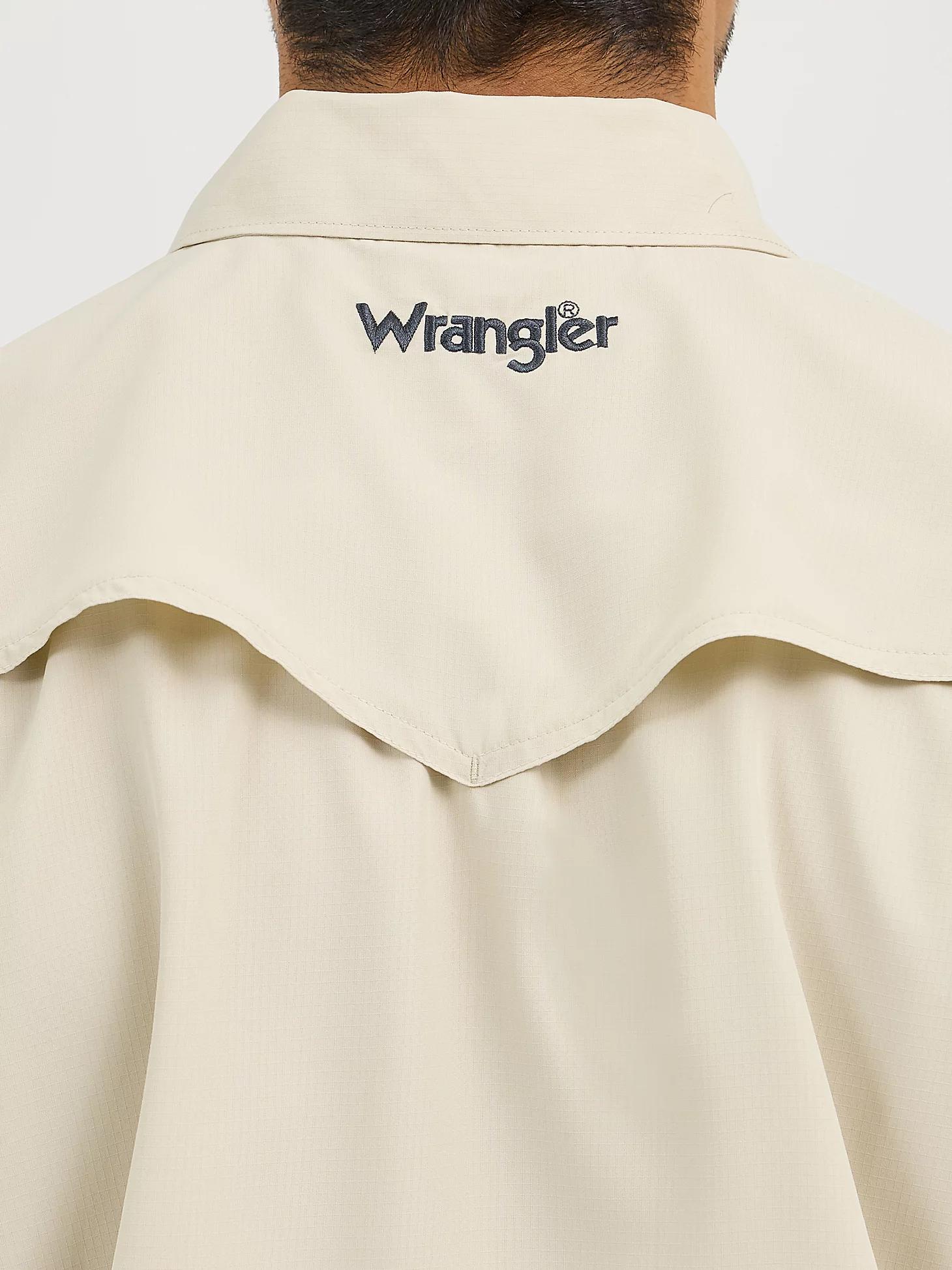 Men's Wrangler Performance Snap Long Sleeve Solid Shirt | Men's SHIRTS | Wrangler® Product Image