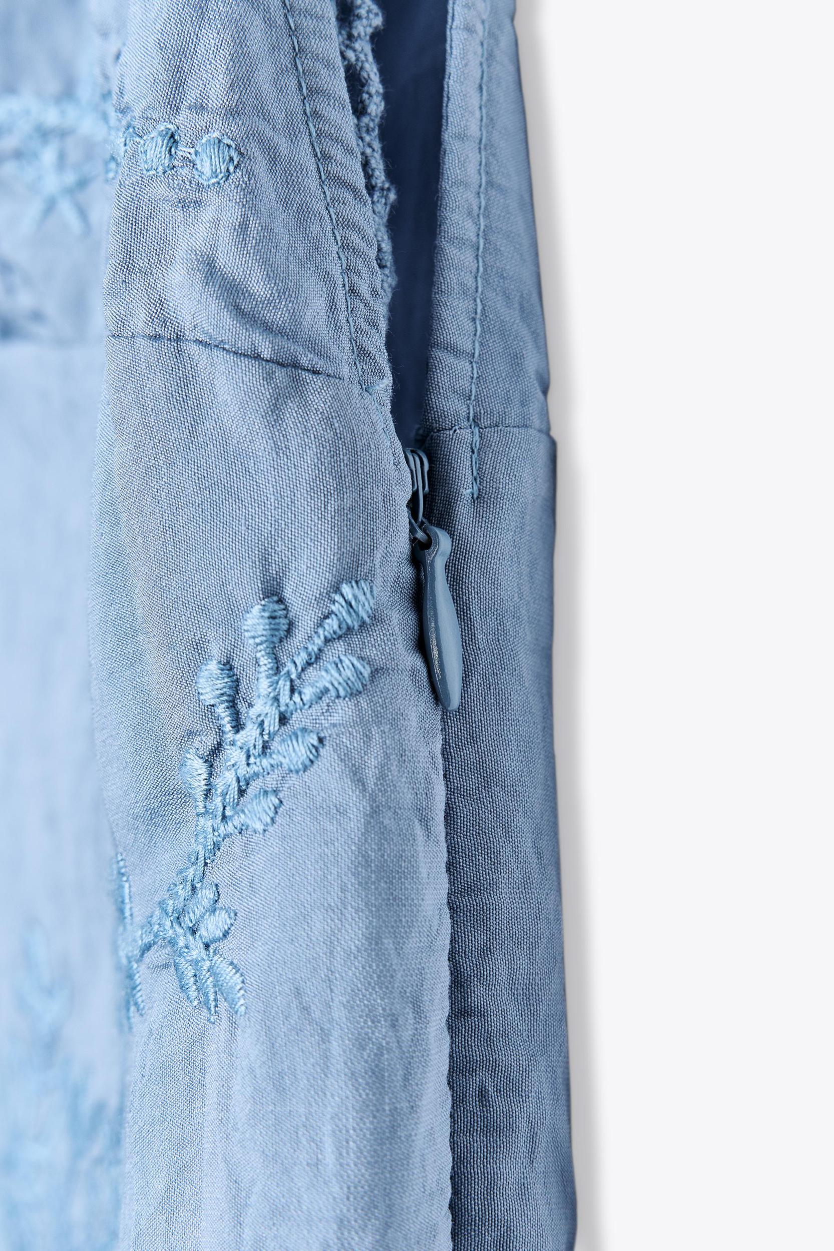 EMBROIDERED MIDI DRESS Product Image