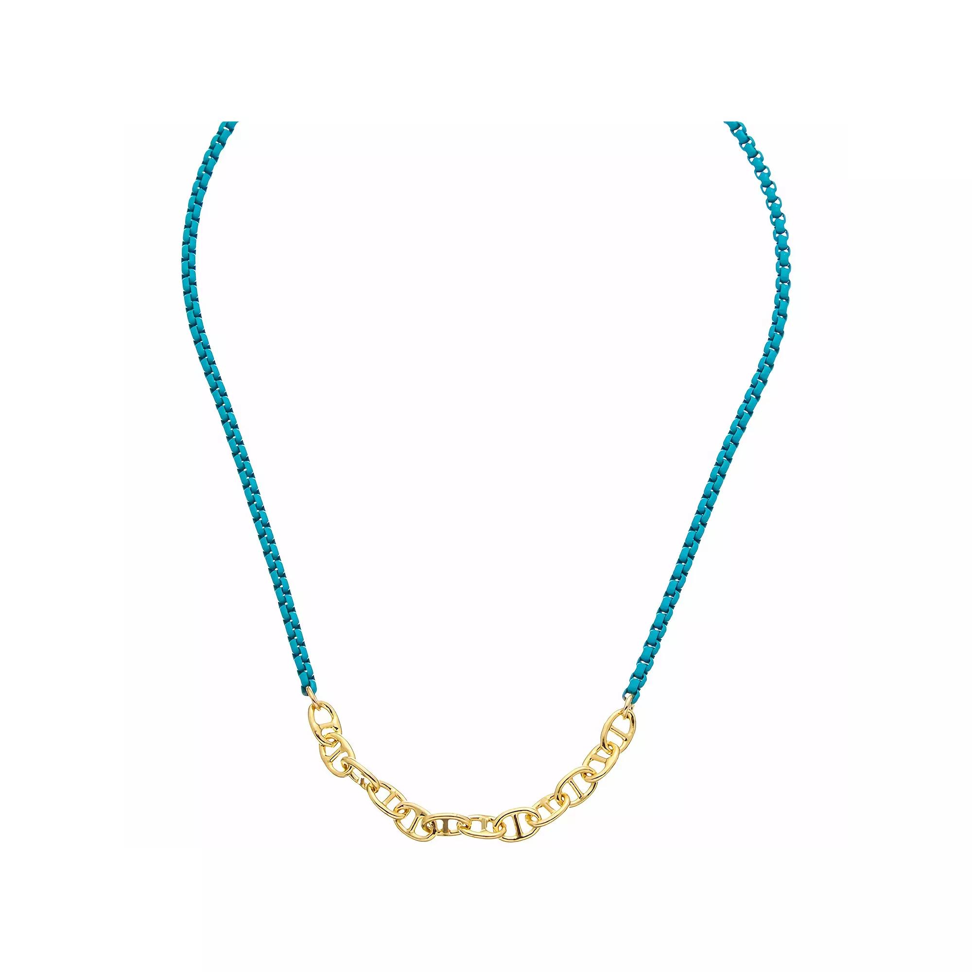 Juvell 18k Gold Plated Two Tone Necklace, Women's, Size: 16-18" ADJ, Gold Tone Product Image