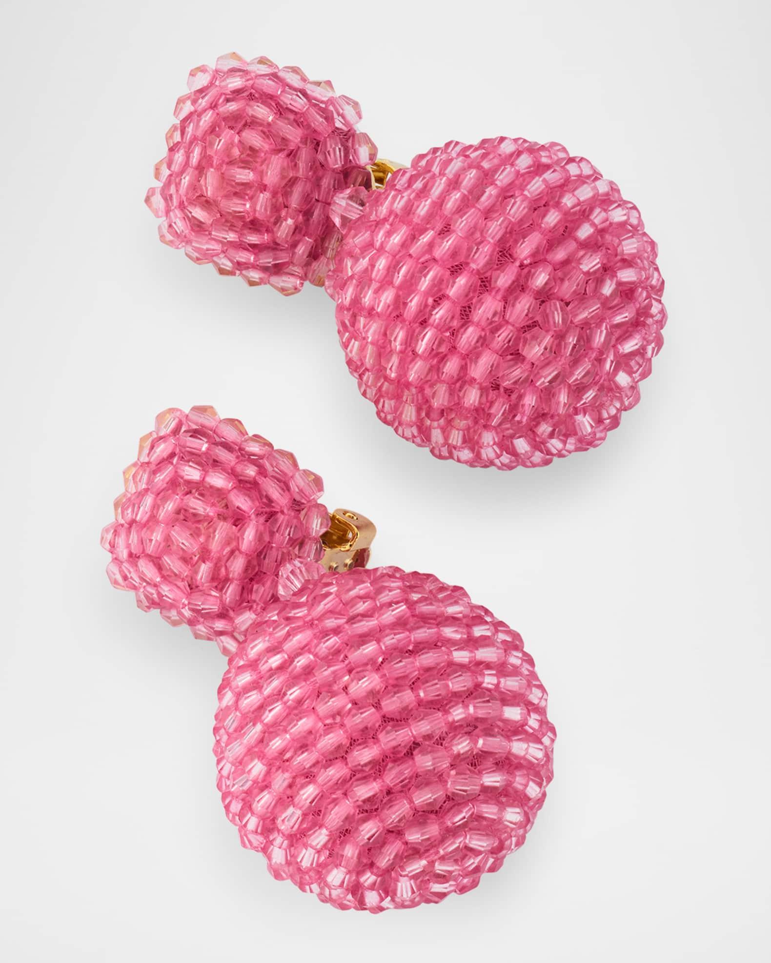 Round Beaded Drop Earrings Product Image