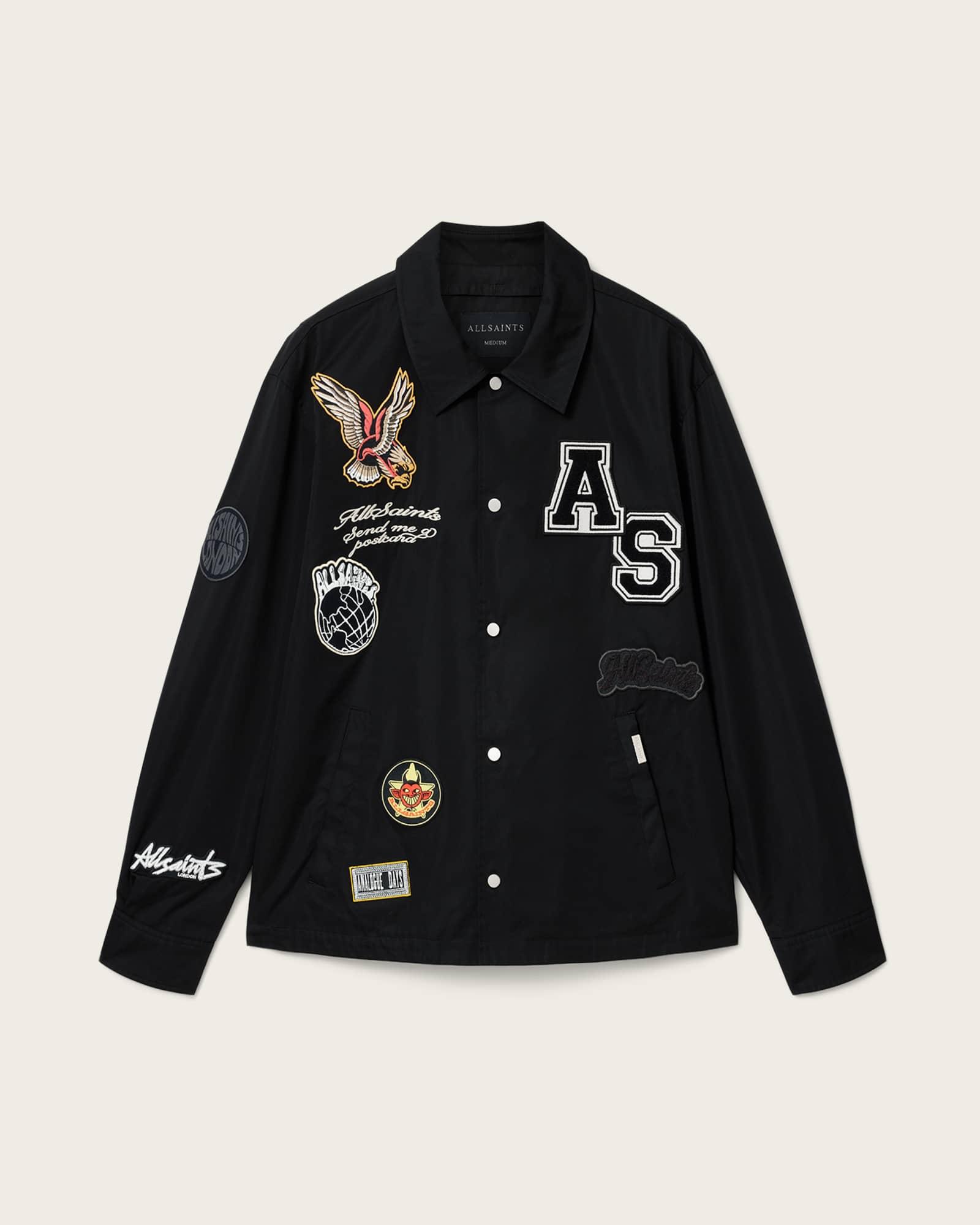 Soundman Patch Coach Jacket Black | ALLSAINTS US Product Image