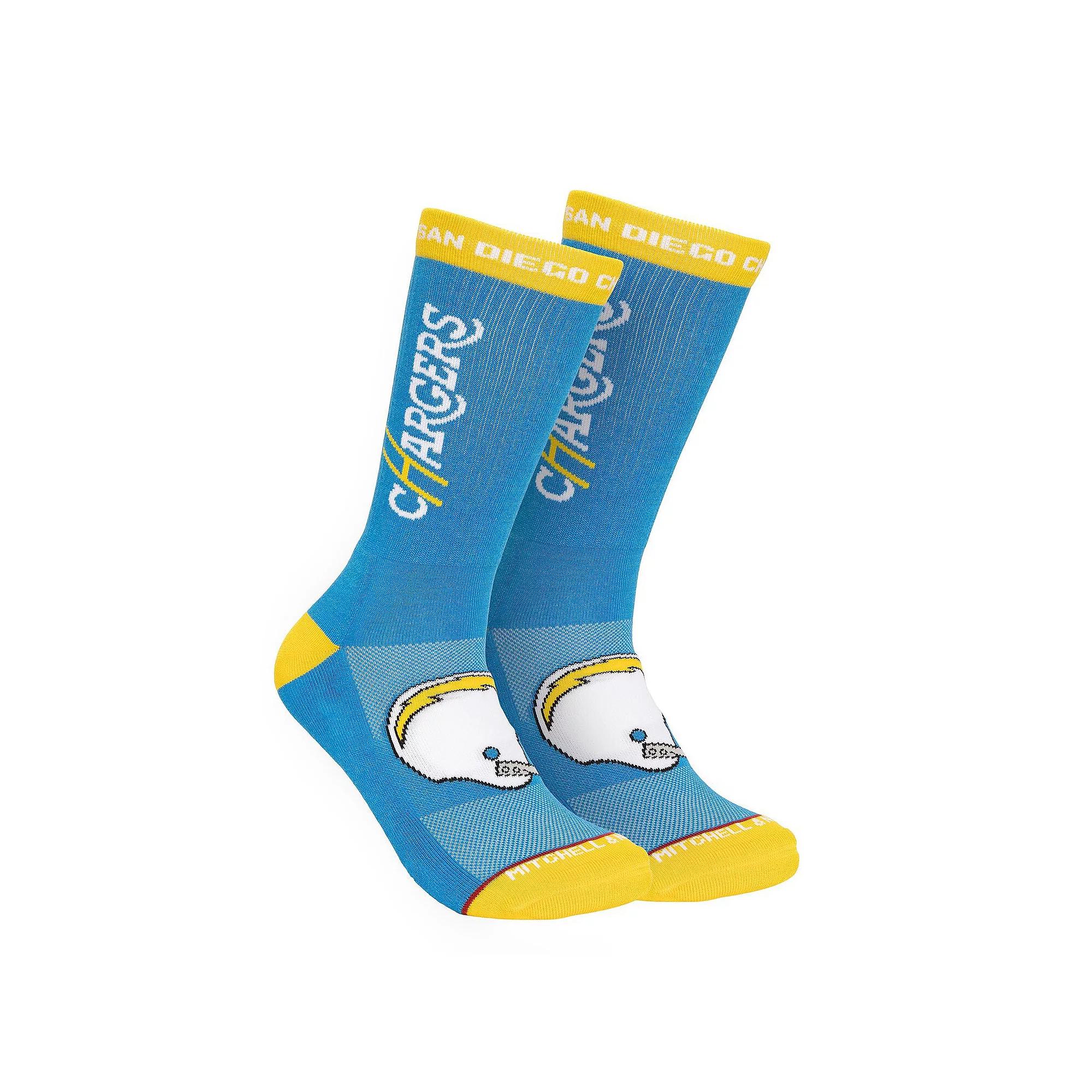 Men's Mitchell & Ness Powder Blue San Diego Chargers Throwback Kick Off Crew Socks, Size: Large/XL, Nfl Light Product Image