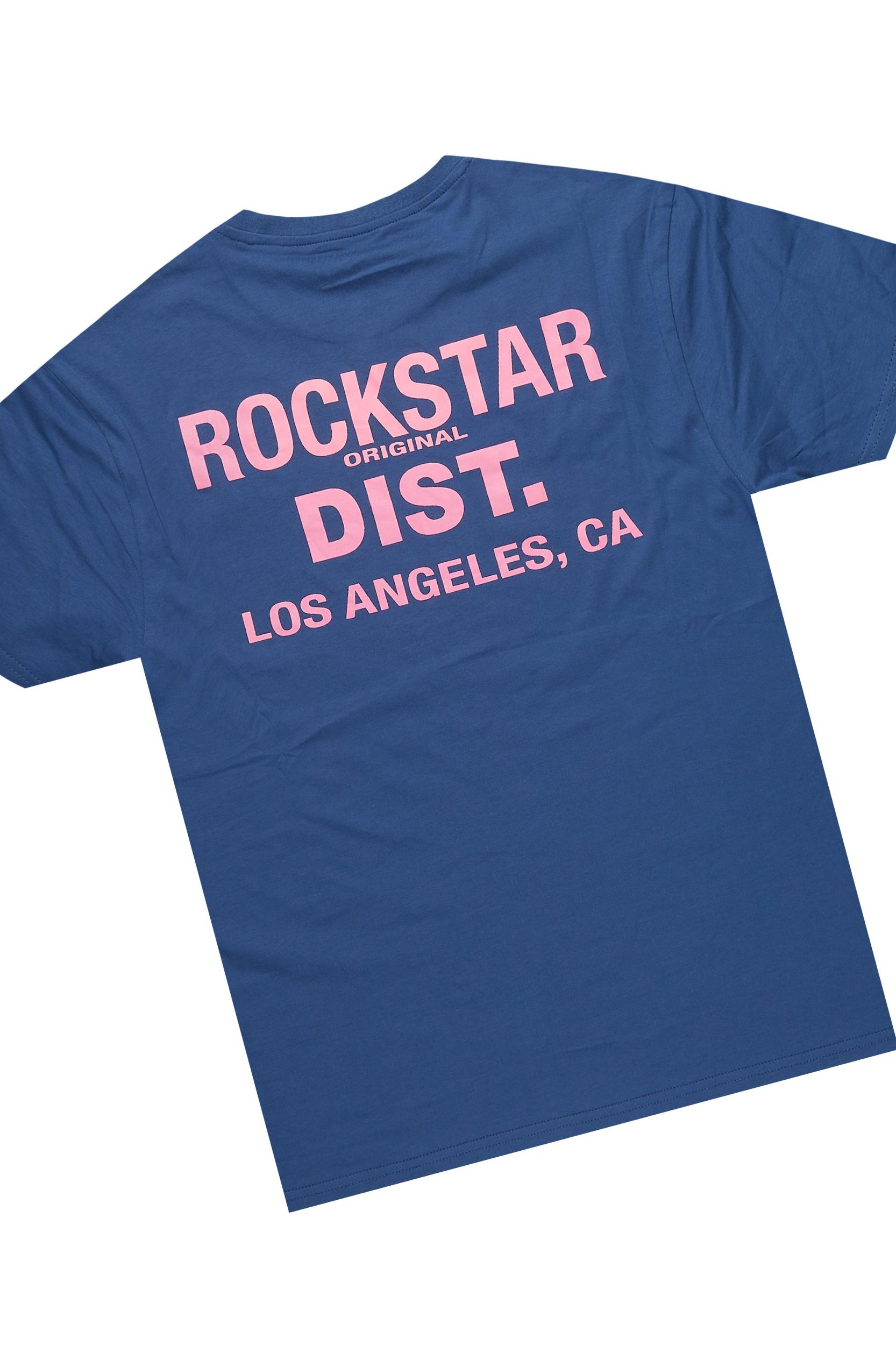 Dalasia Navy T-Shirt Short Set Female Product Image