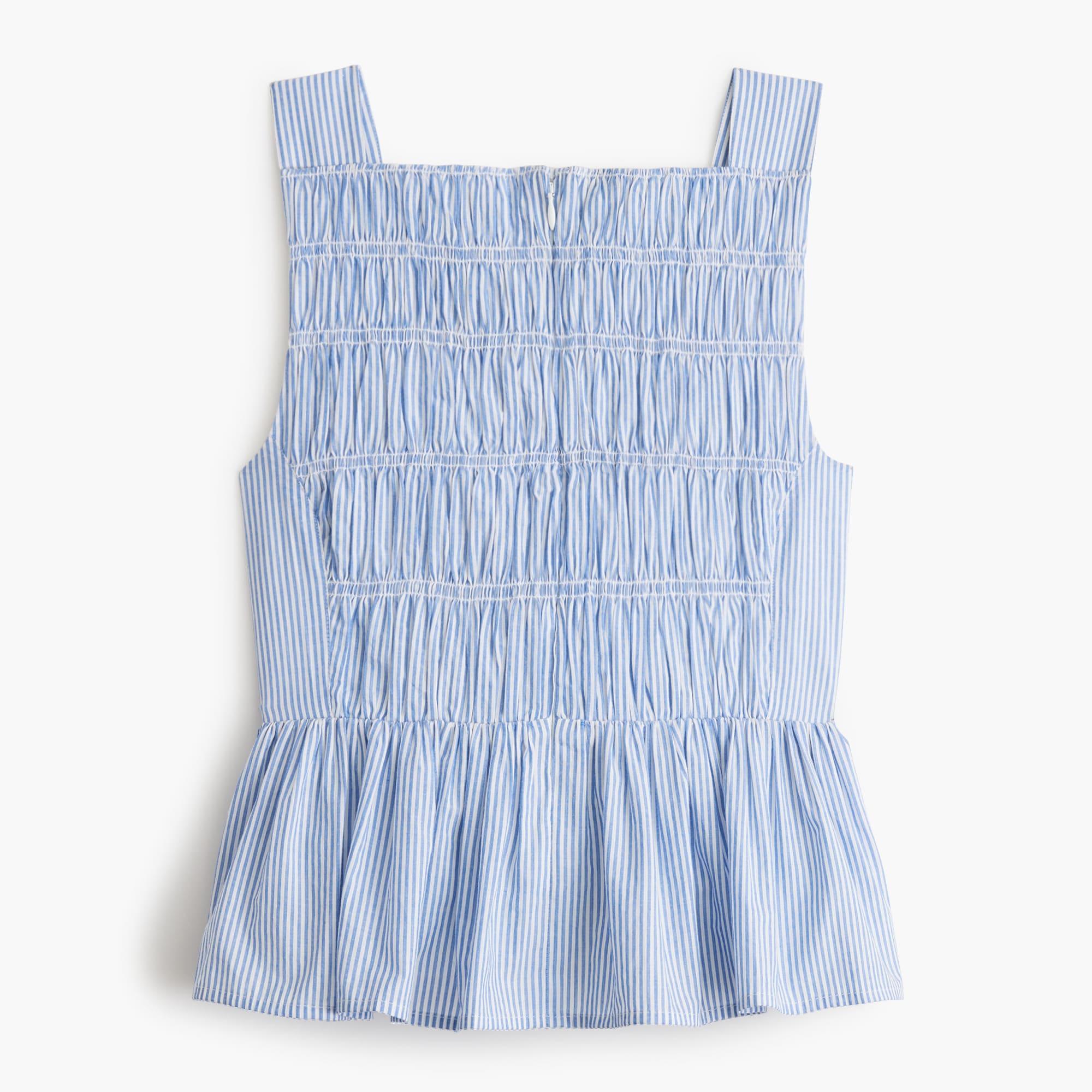Striped smocked top Product Image