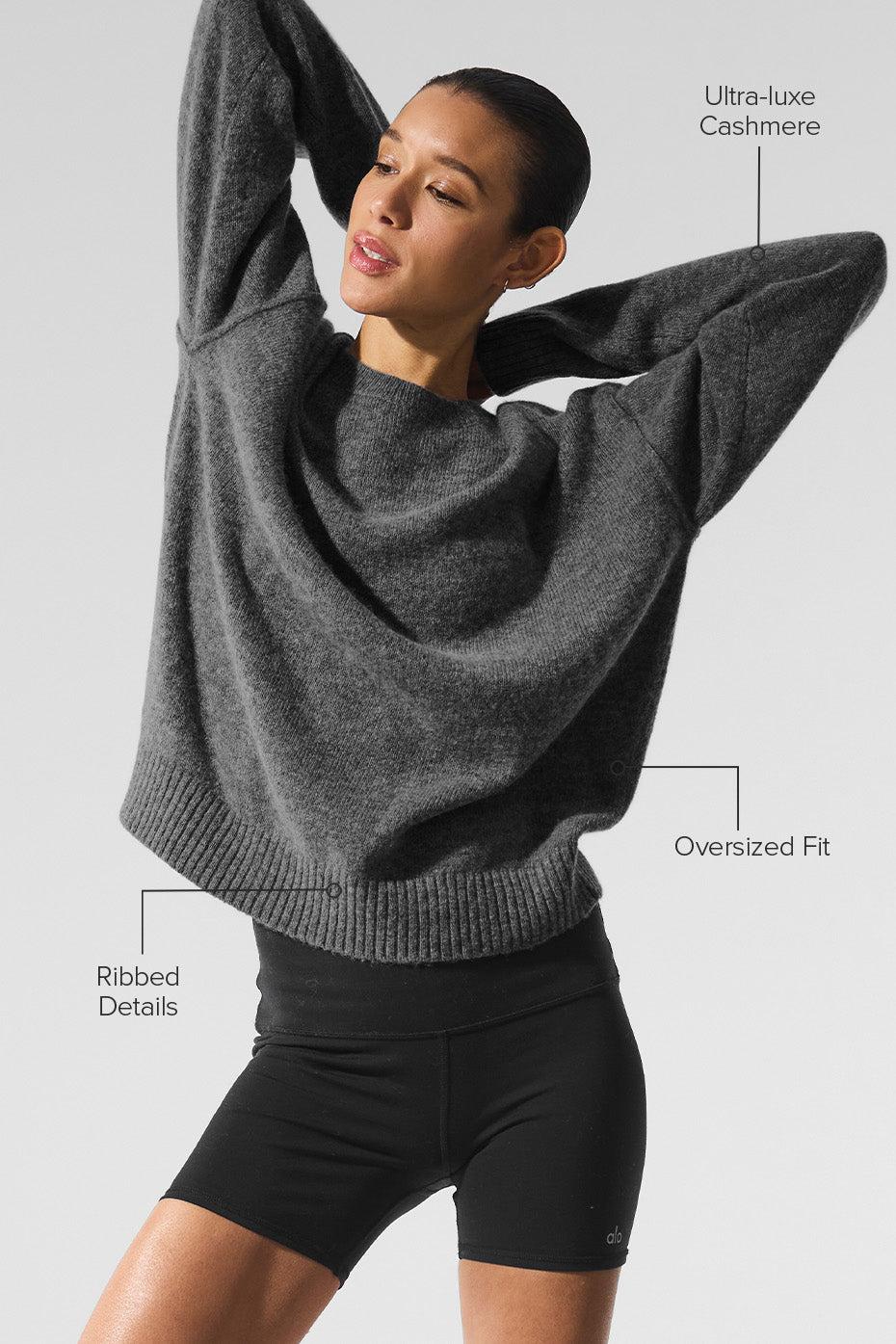 New Class Cashmere Crewneck Sweater - Platinum Grey Female Product Image