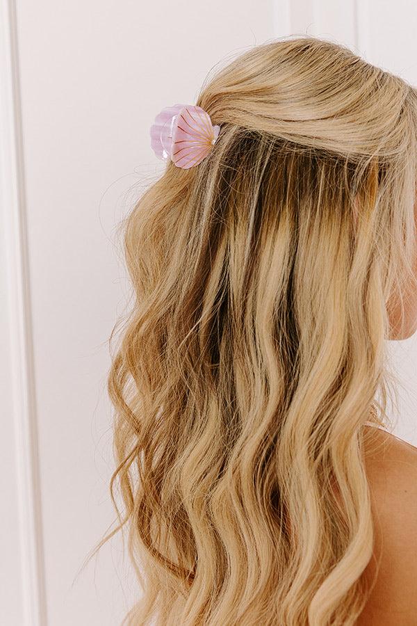 Seashells And Sunshine Hair Claw Clip in Dusty Purple Product Image