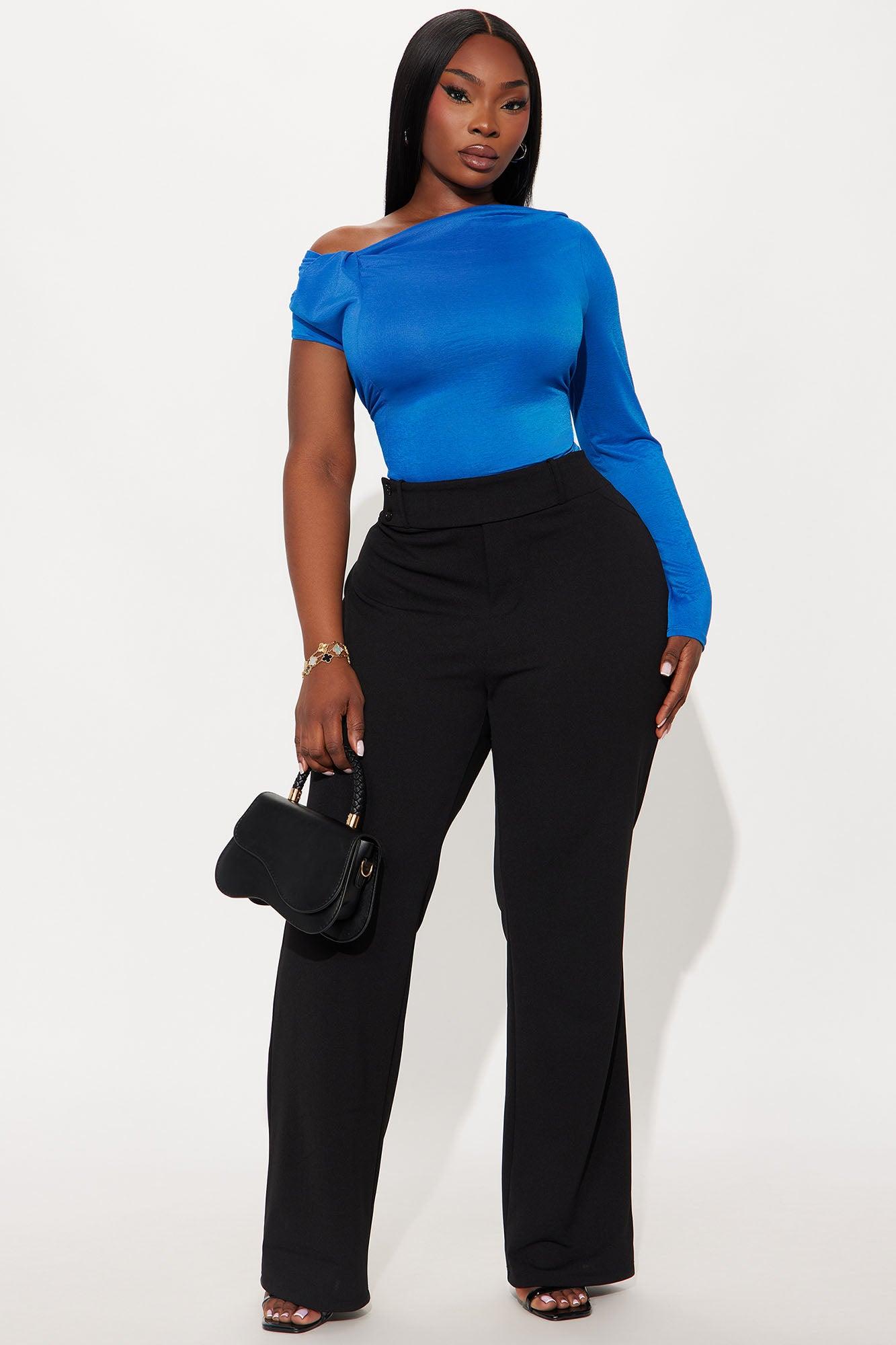 Remington Off Shoulder Bodysuit - Royal Female Product Image