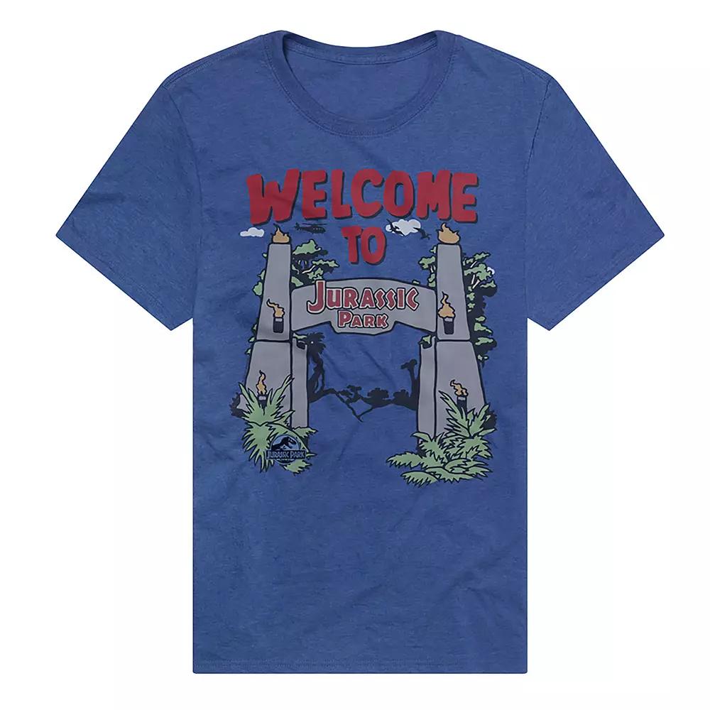 Men's Licensed Character Jurassic Park Welcome Gate T-Shirt,  Product Image