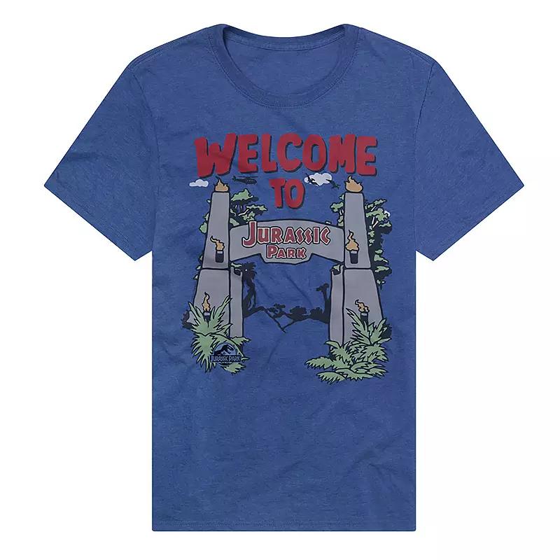 Men's Licensed Character Jurassic Park Welcome Gate T-Shirt,  Product Image