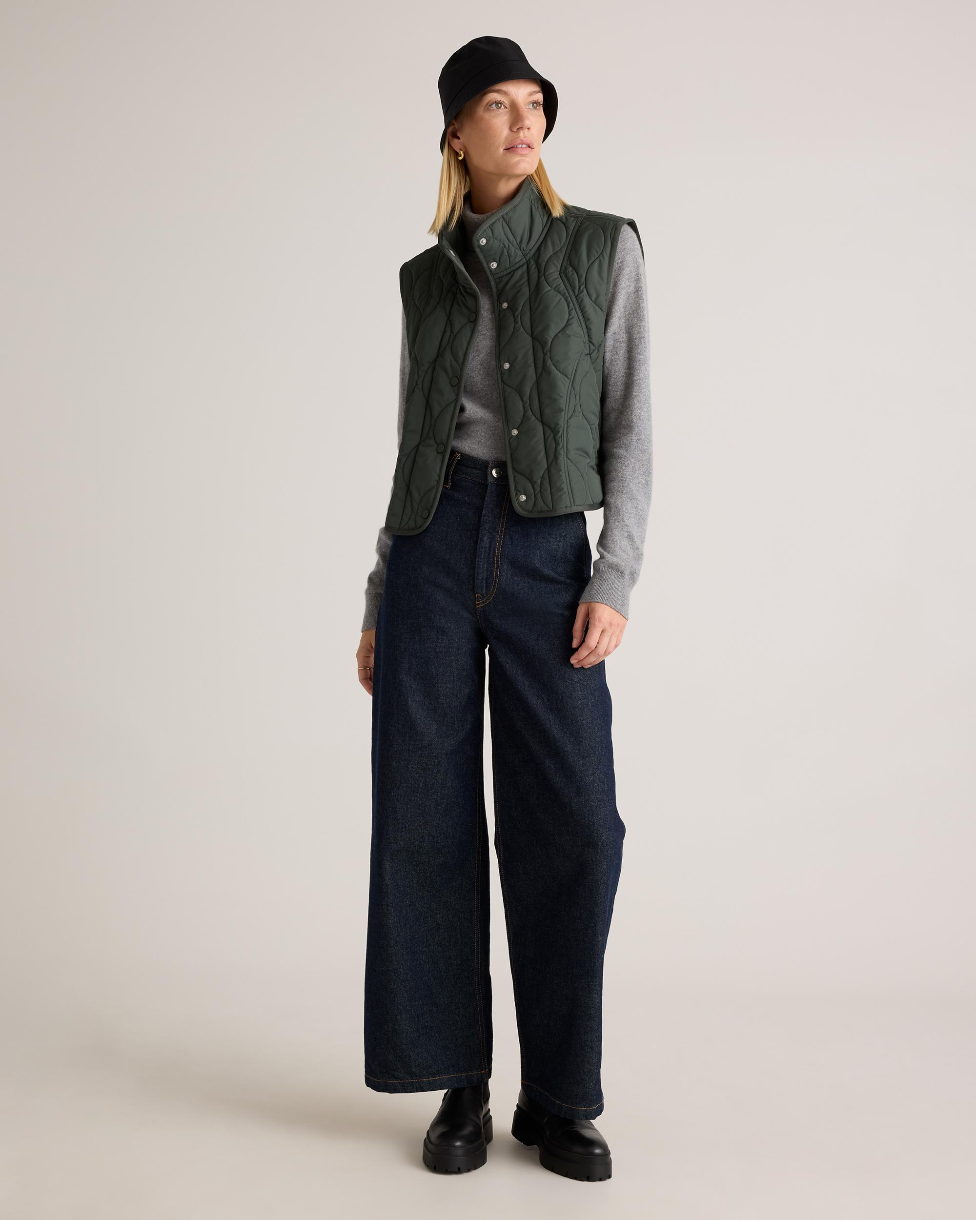 Quince | Women's Featherless Quilted Puffer Vest Size XS, Recycled Polyester Product Image