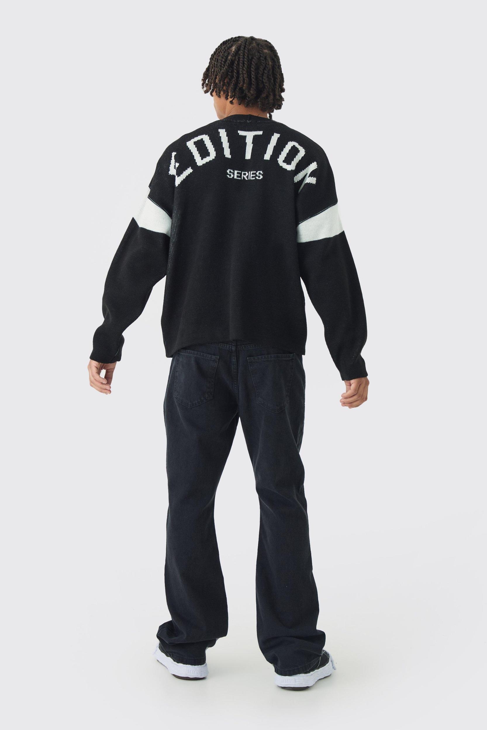 Slim Flared Panelled Jeans | boohooMAN USA Product Image