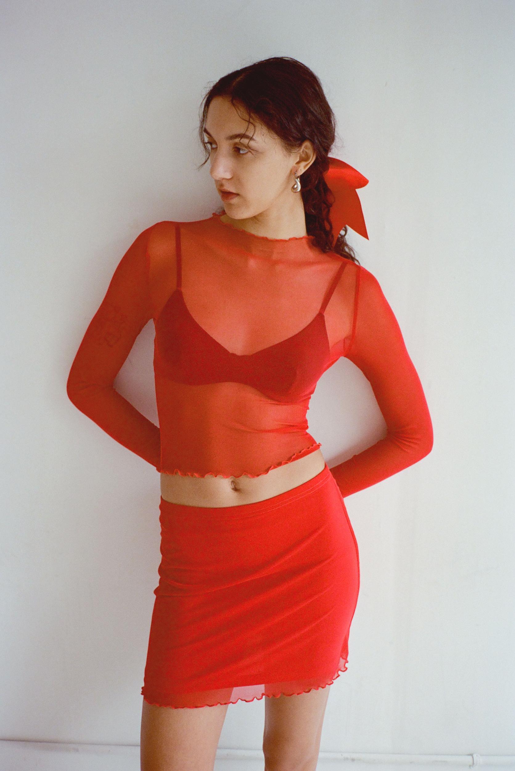 Ana Skirt - Carnation Product Image