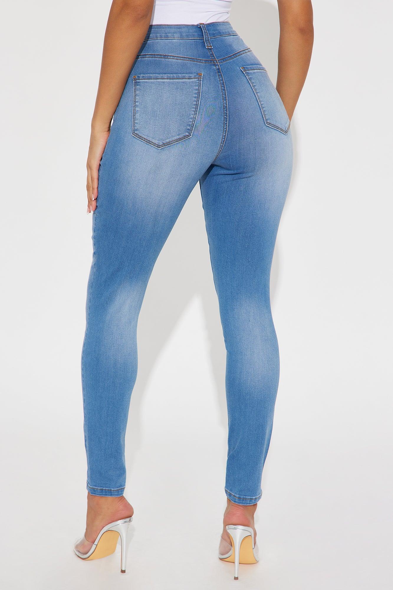 Imani Stretch Skinny Jeans - Medium Wash Product Image