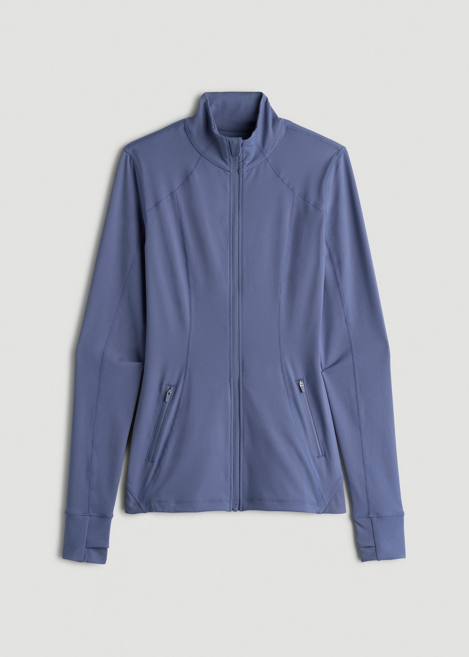 Women's Athletic Zip-Up Jacket for Tall Women in Marlin Blue Female Product Image