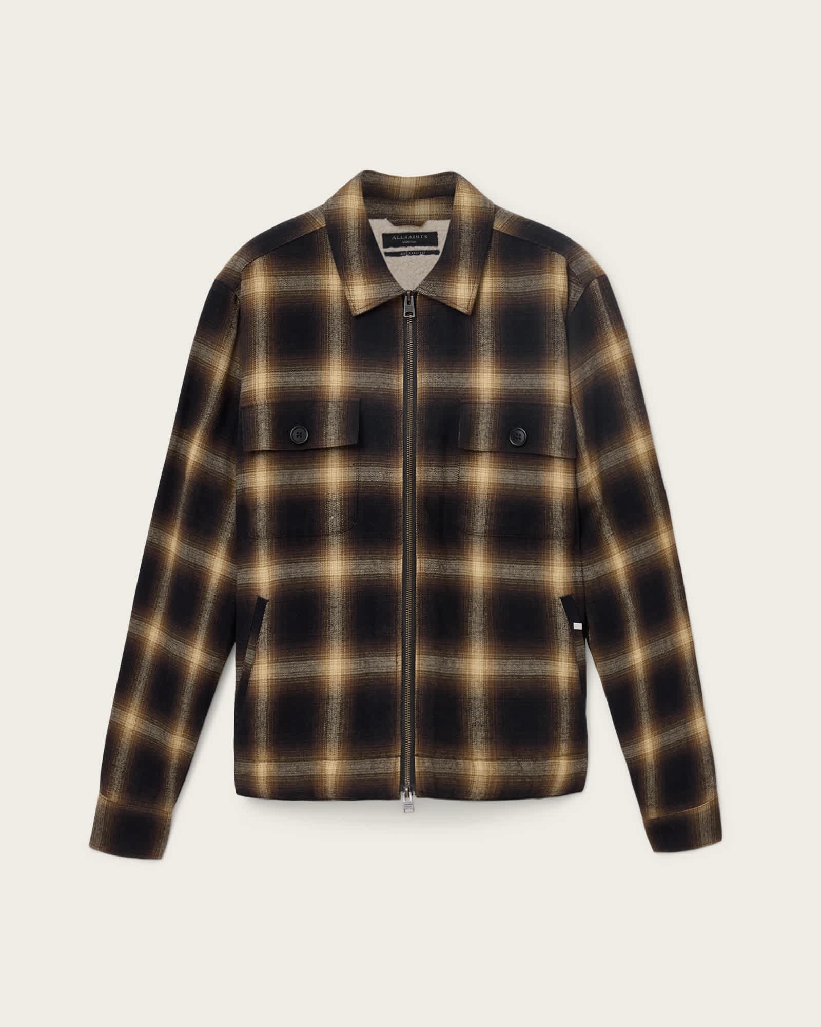 Mathers Check Jacket TRAIL BROWN | ALLSAINTS US Product Image