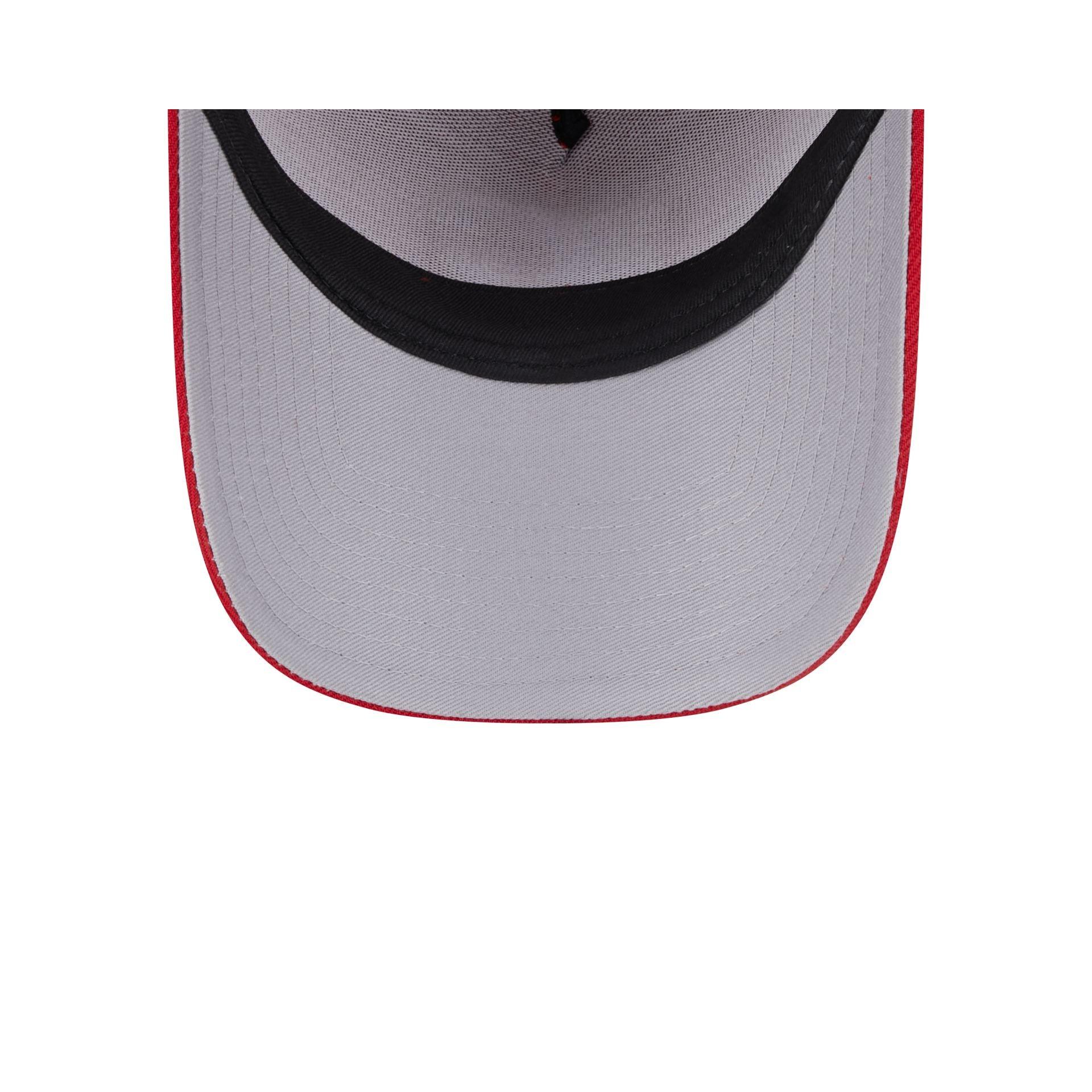 New Era x adidas Miami Hurricanes Black 9FORTY A-Frame Snapback Hat Male Product Image