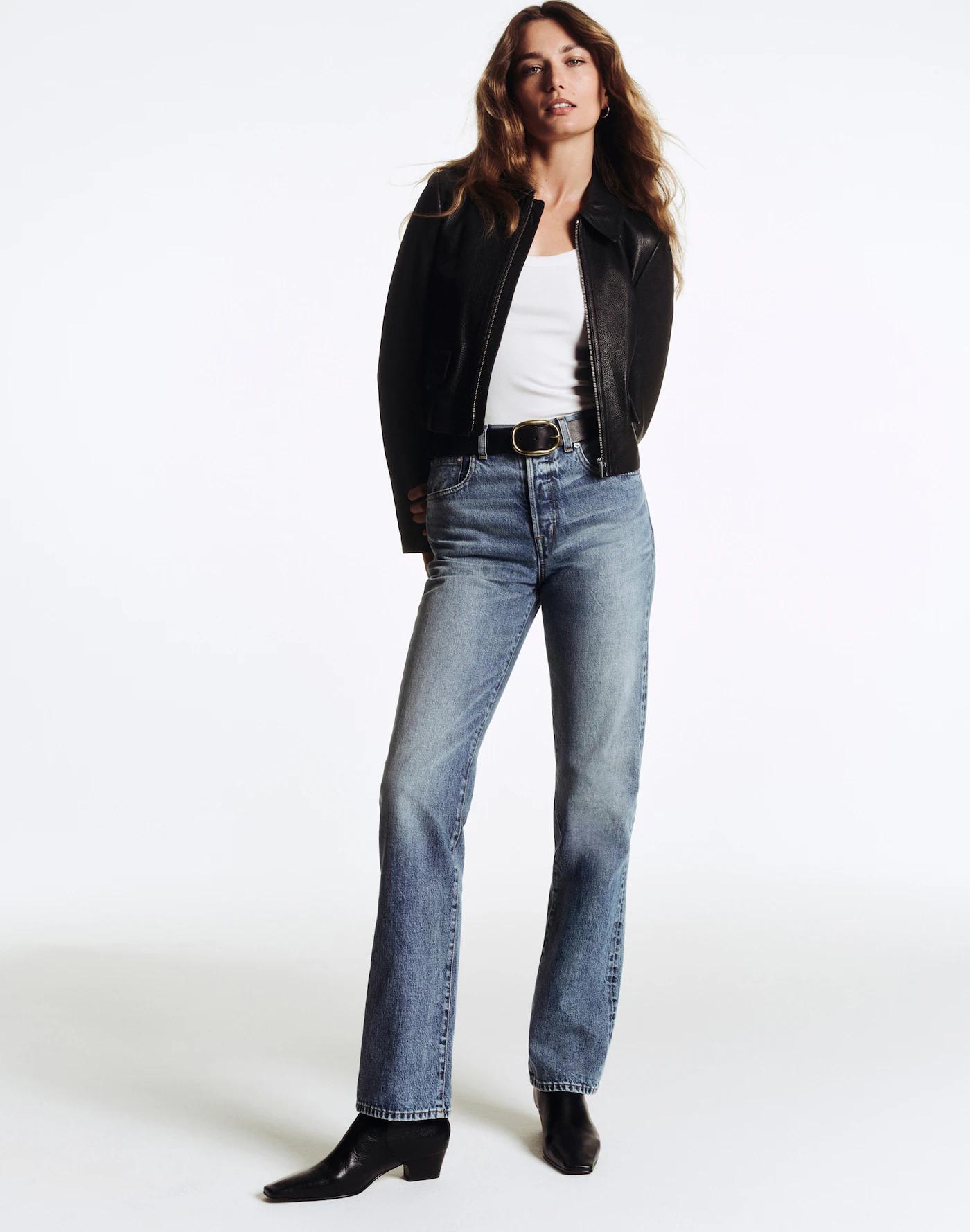 The Longline Straight Jean Product Image