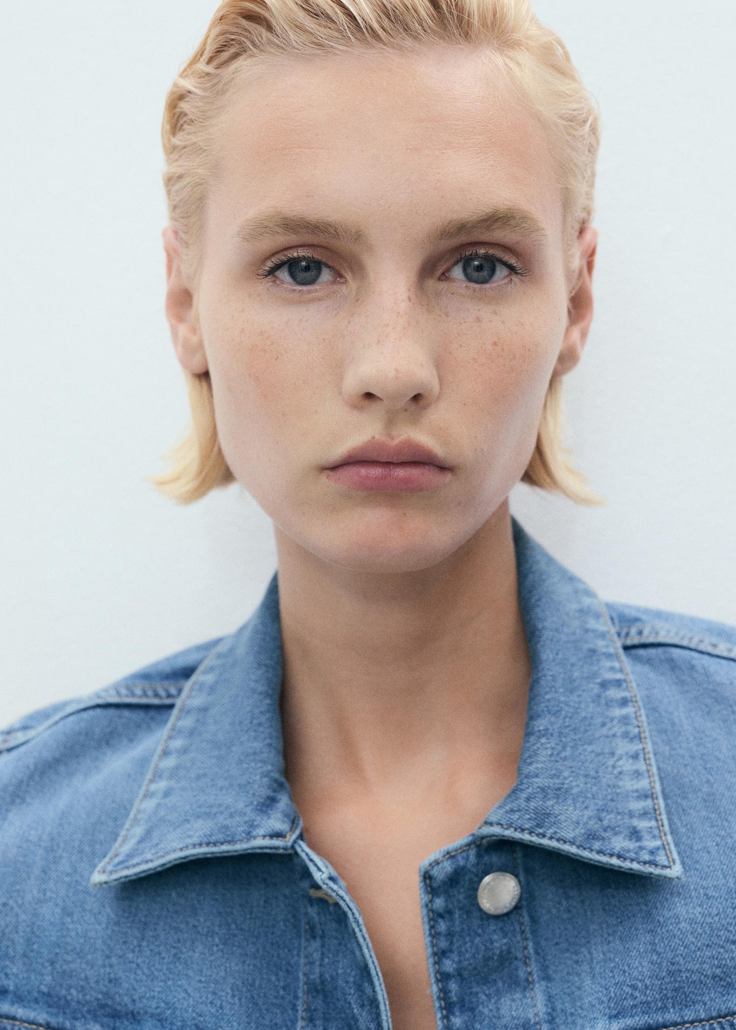 Pockets denim jacket - Women | MANGO USA Product Image