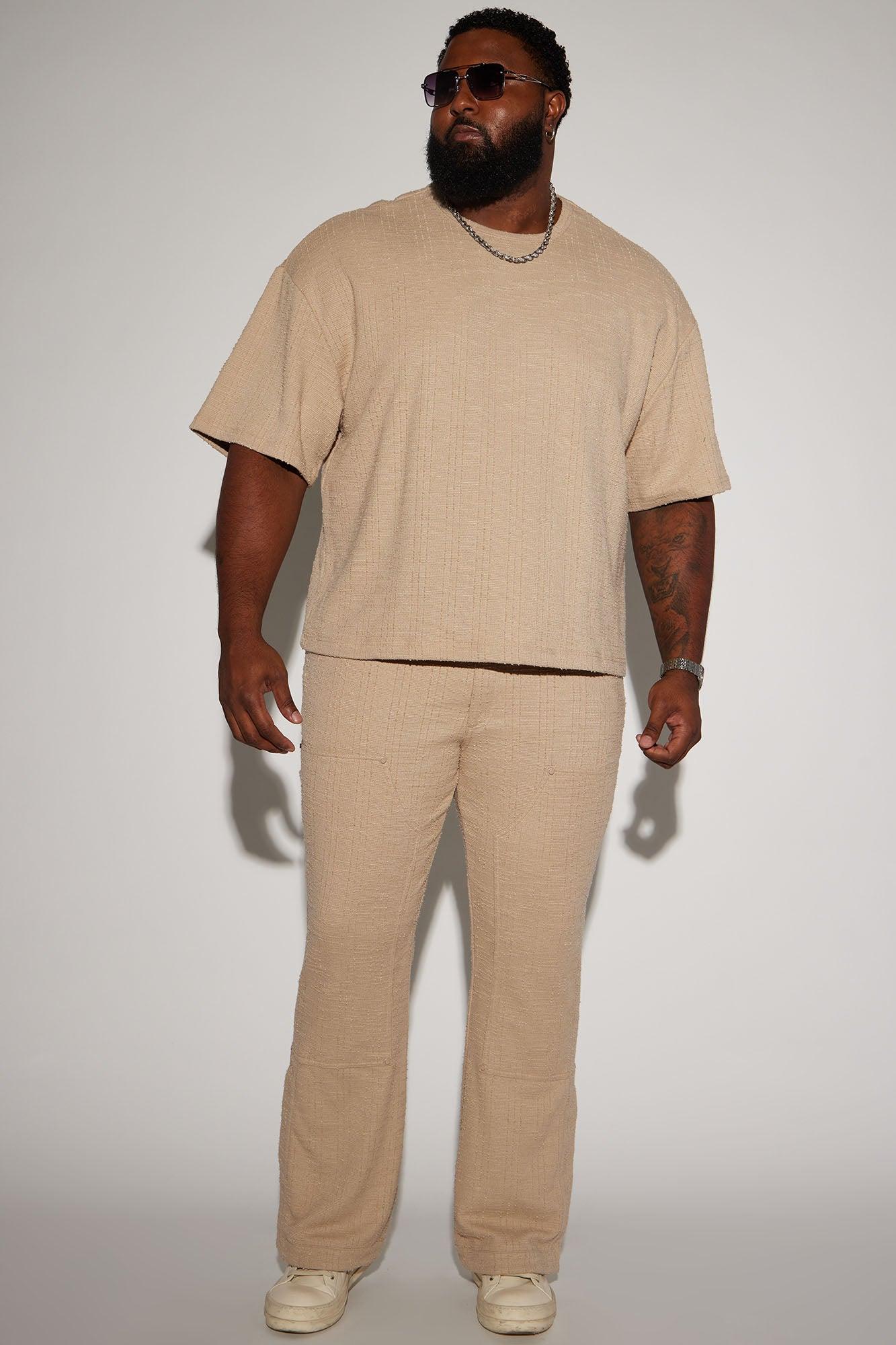 Jordan Textured Short Sleeve Tee - Tan Product Image