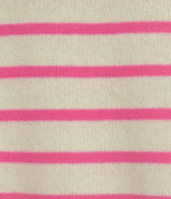 Antonio Melani Luxury Collection Cameron Cashmere Crew Neck Long Sleeve Striped Knit Sweater Product Image