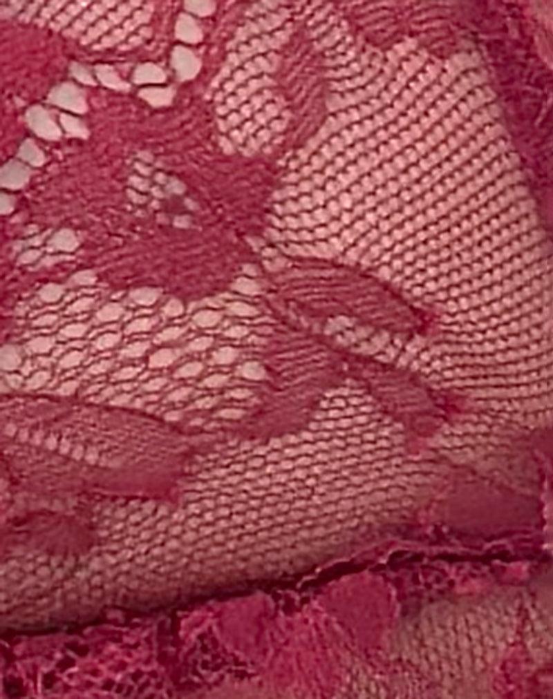 Rani Thong in Lace Burgundy Female Product Image