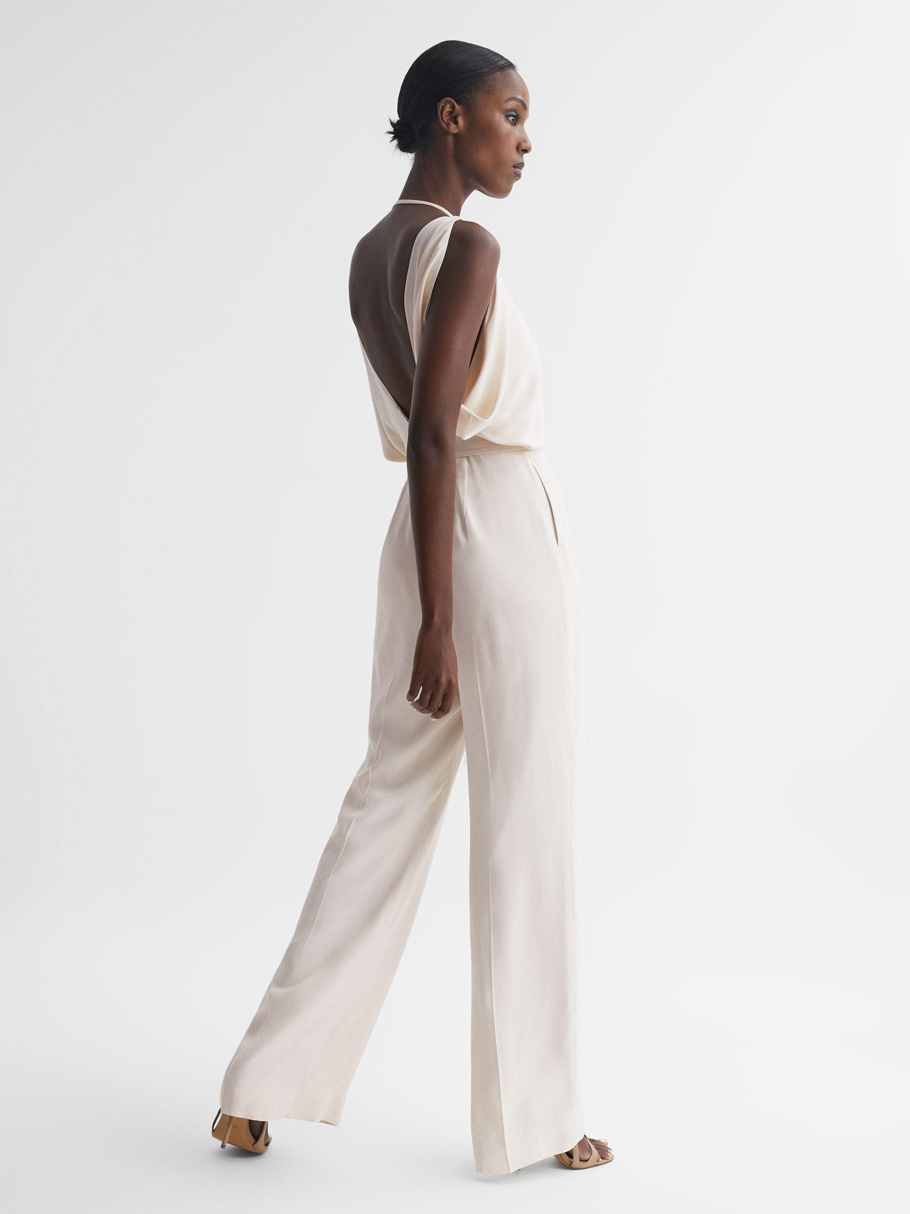Wide Leg Bridal Jumpsuit in Ivory Product Image