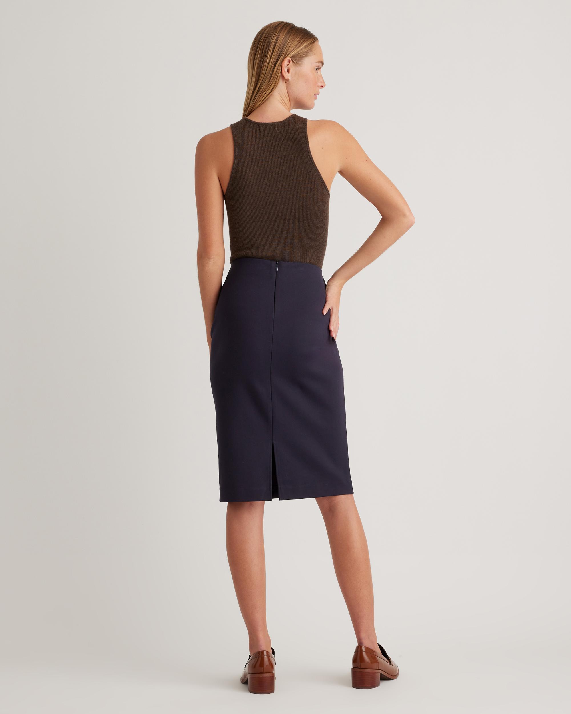 Quince | Women's Ultra-Stretch Ponte Pencil Skirt Size XL, Rayon Product Image