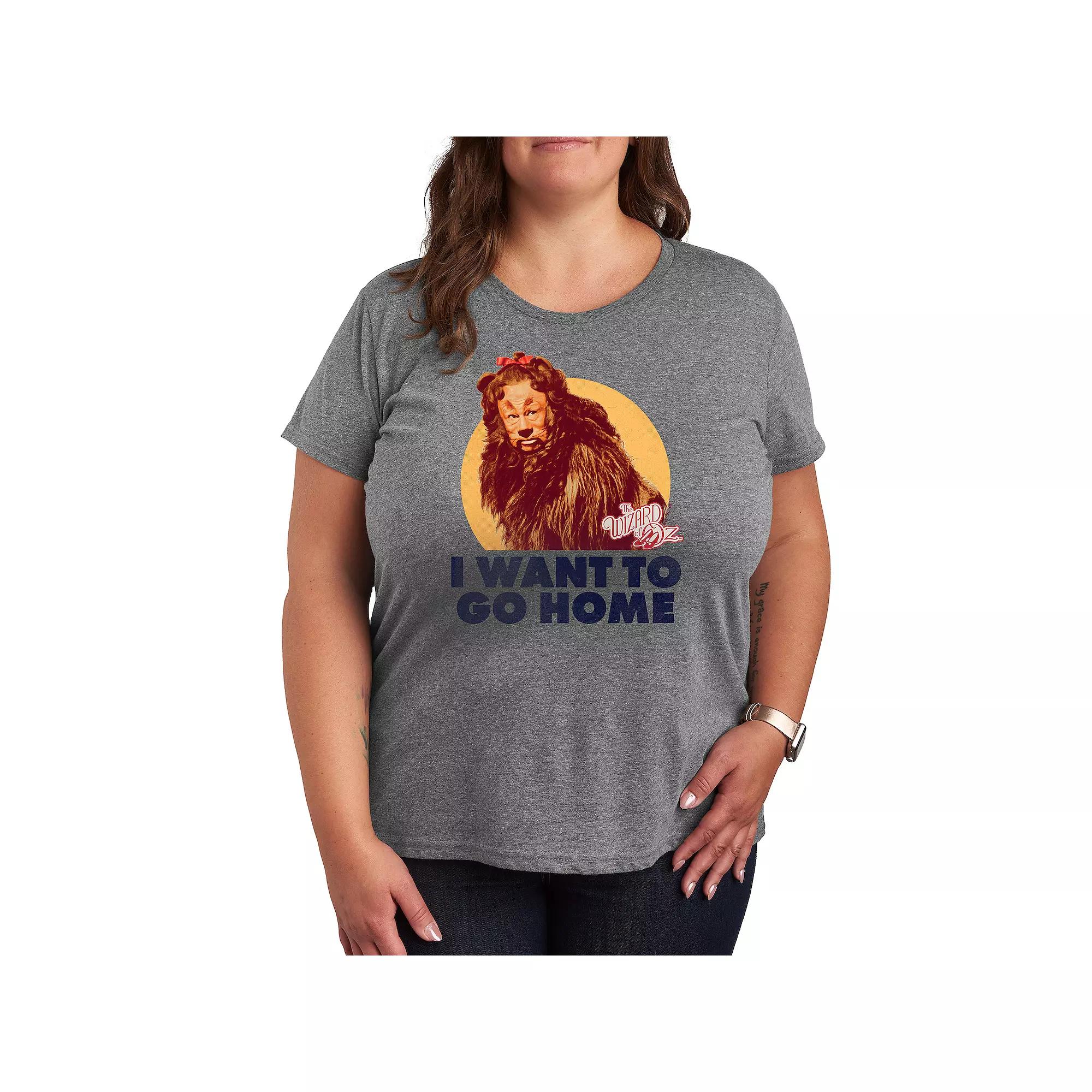 Plus The Wizard Of Oz Lion Home Graphic Tee, Women's,  Product Image