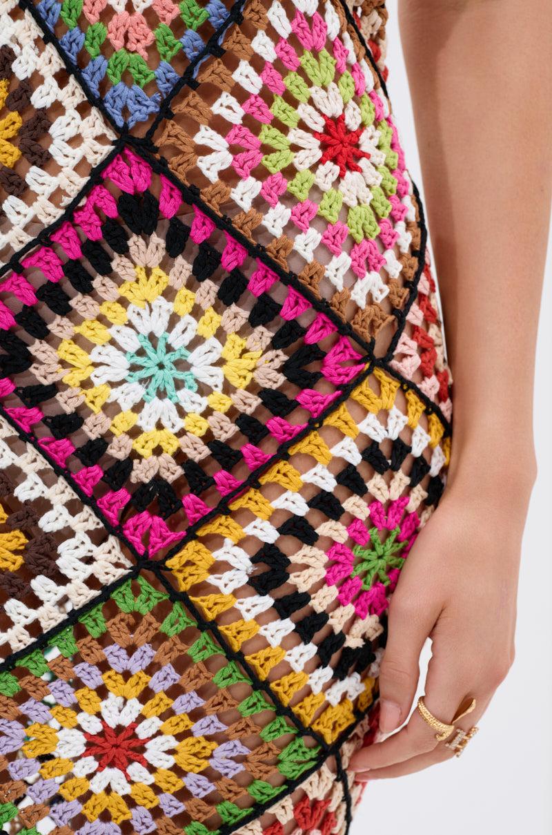 DONT LET ME GO CROCHET MAXI DRESS Product Image