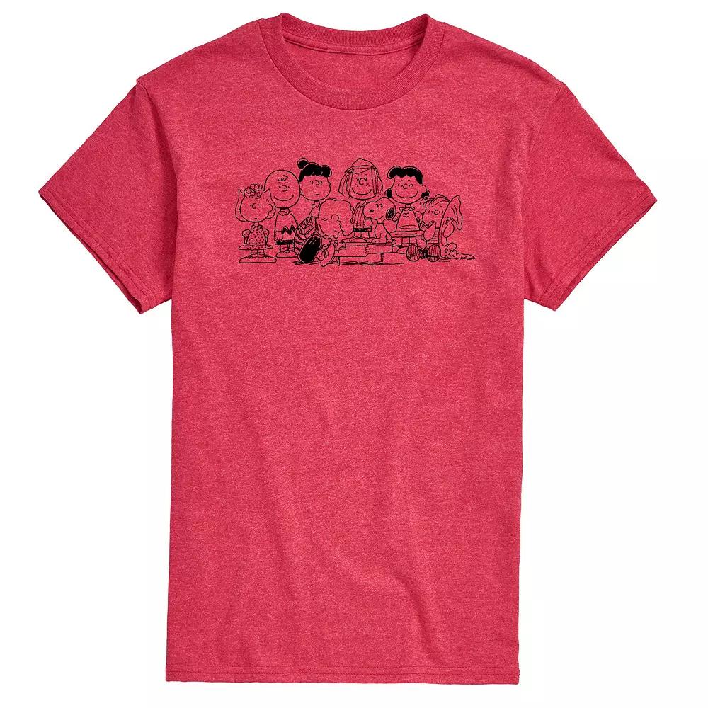 Men's Peanuts Group Outline Tee,  Product Image
