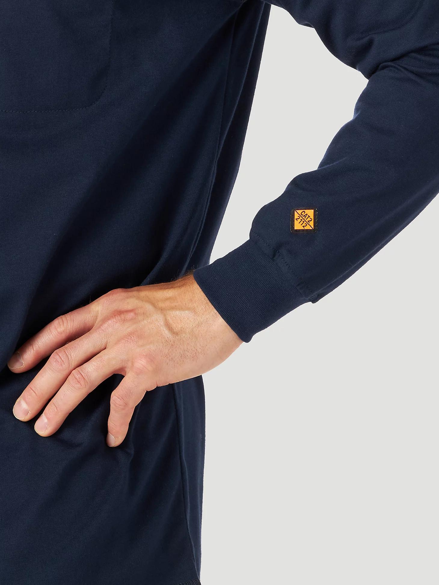 Wrangler® FR Flame-Resistant Long Sleeve Lightweight Henley | Men's WORKWEAR | Wrangler® Product Image